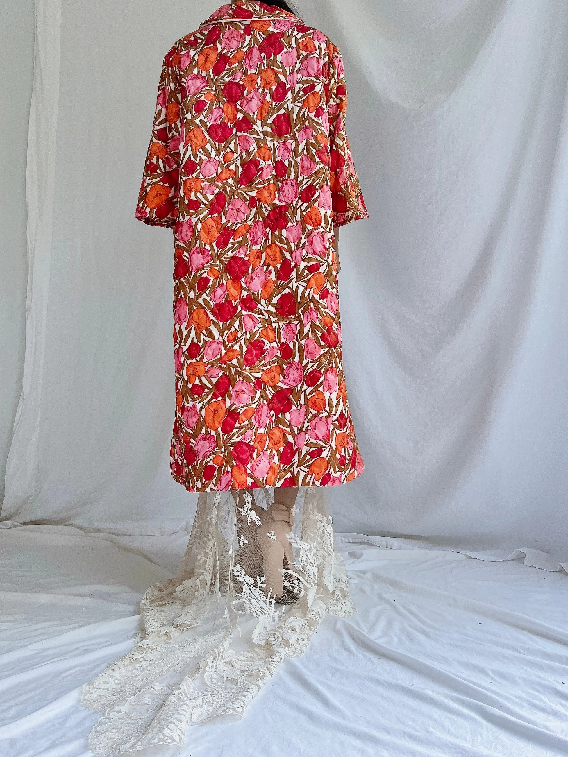 1960s Floral Duster - M