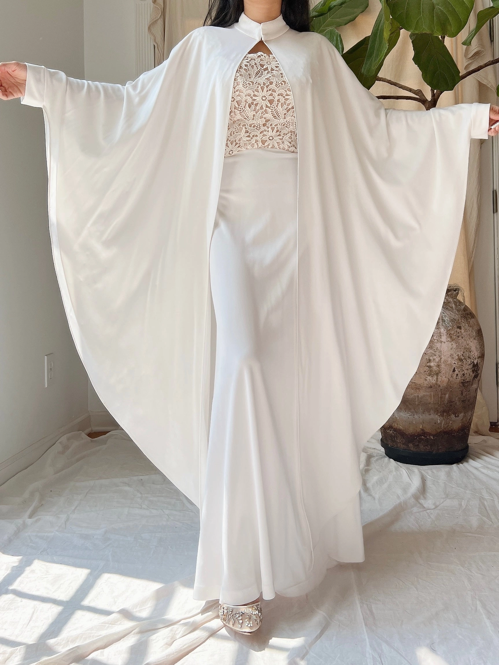 1970s 2-Piece Jersey Ensemble - S