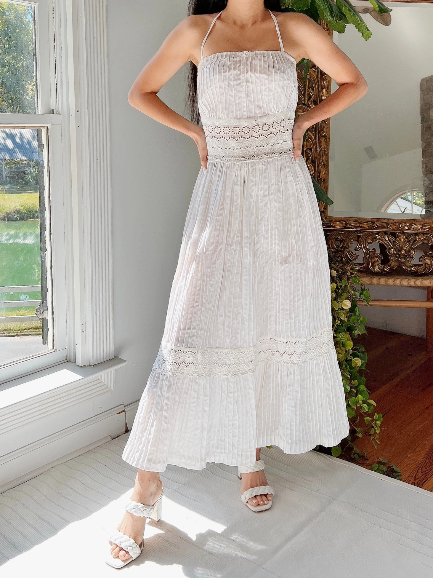 1970s Cotton Dress - XS