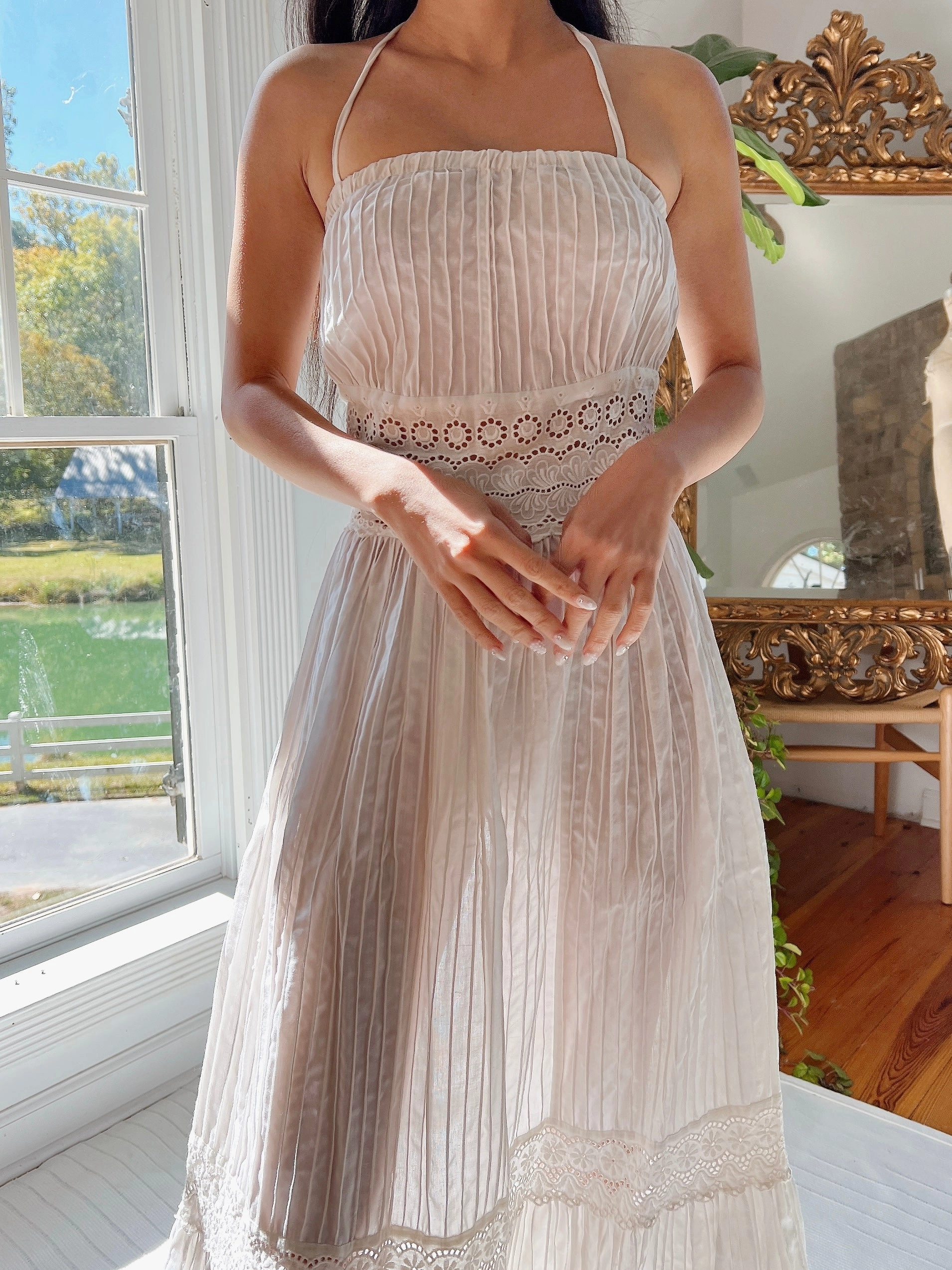 1970s Cotton Dress - XS