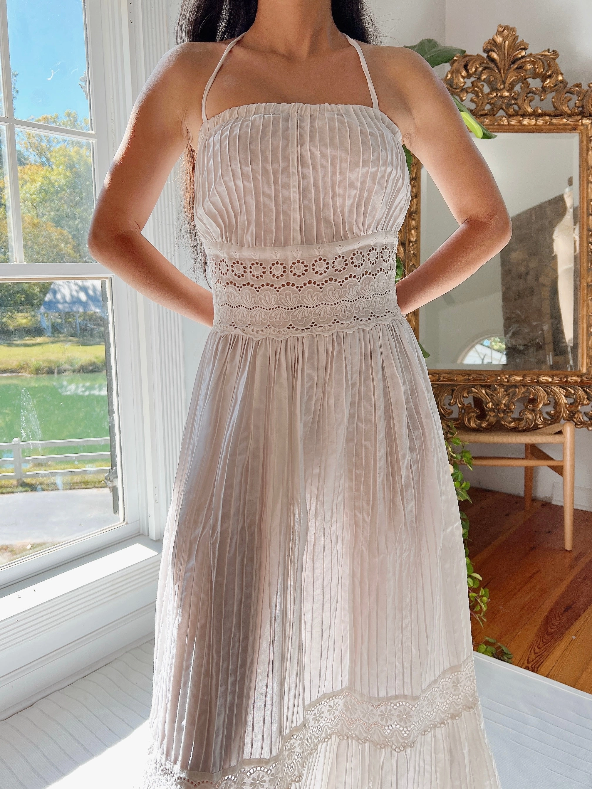 1970s Cotton Dress - XS