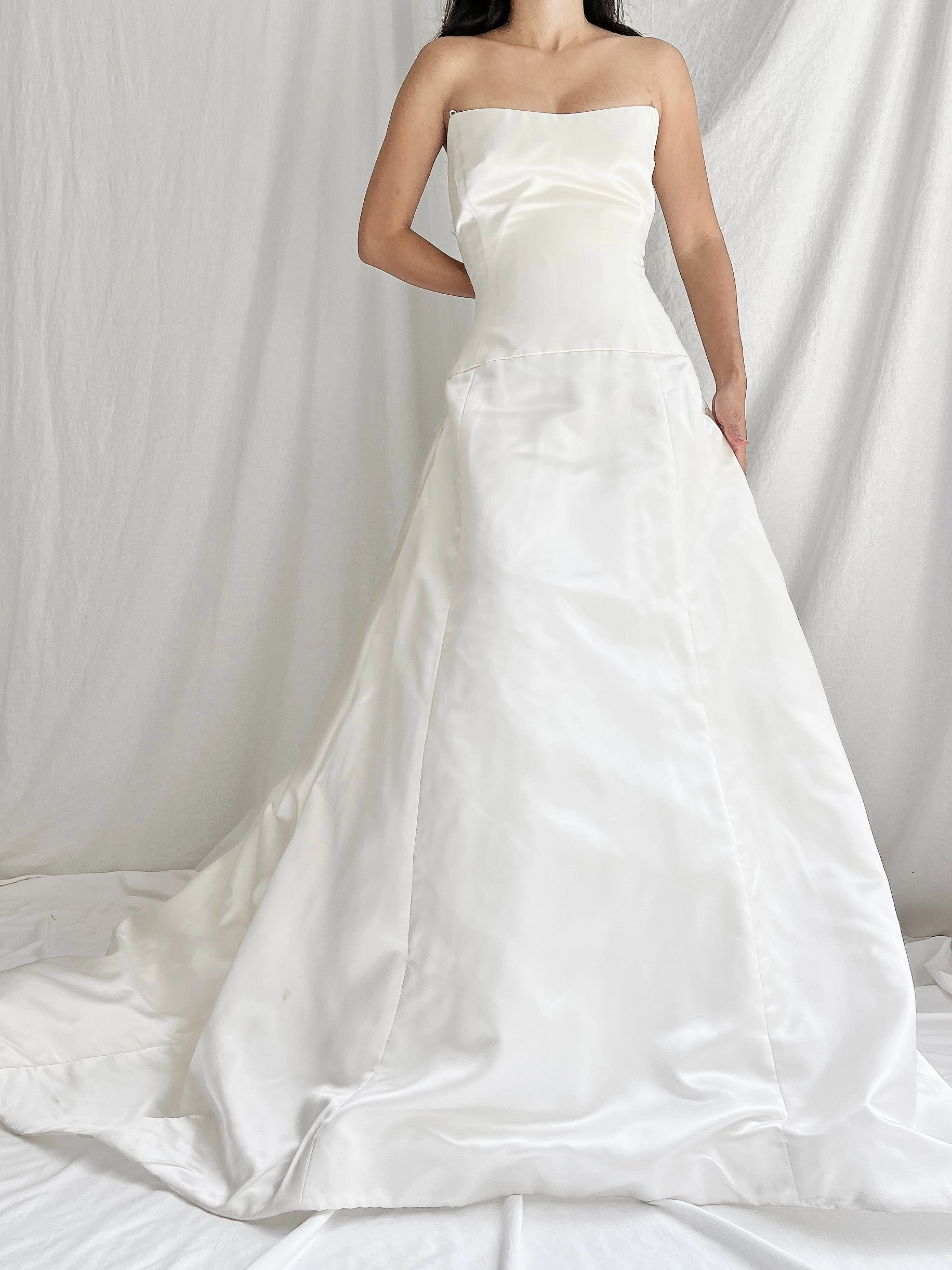 1990s Reem Acra Silk Gown - S/4