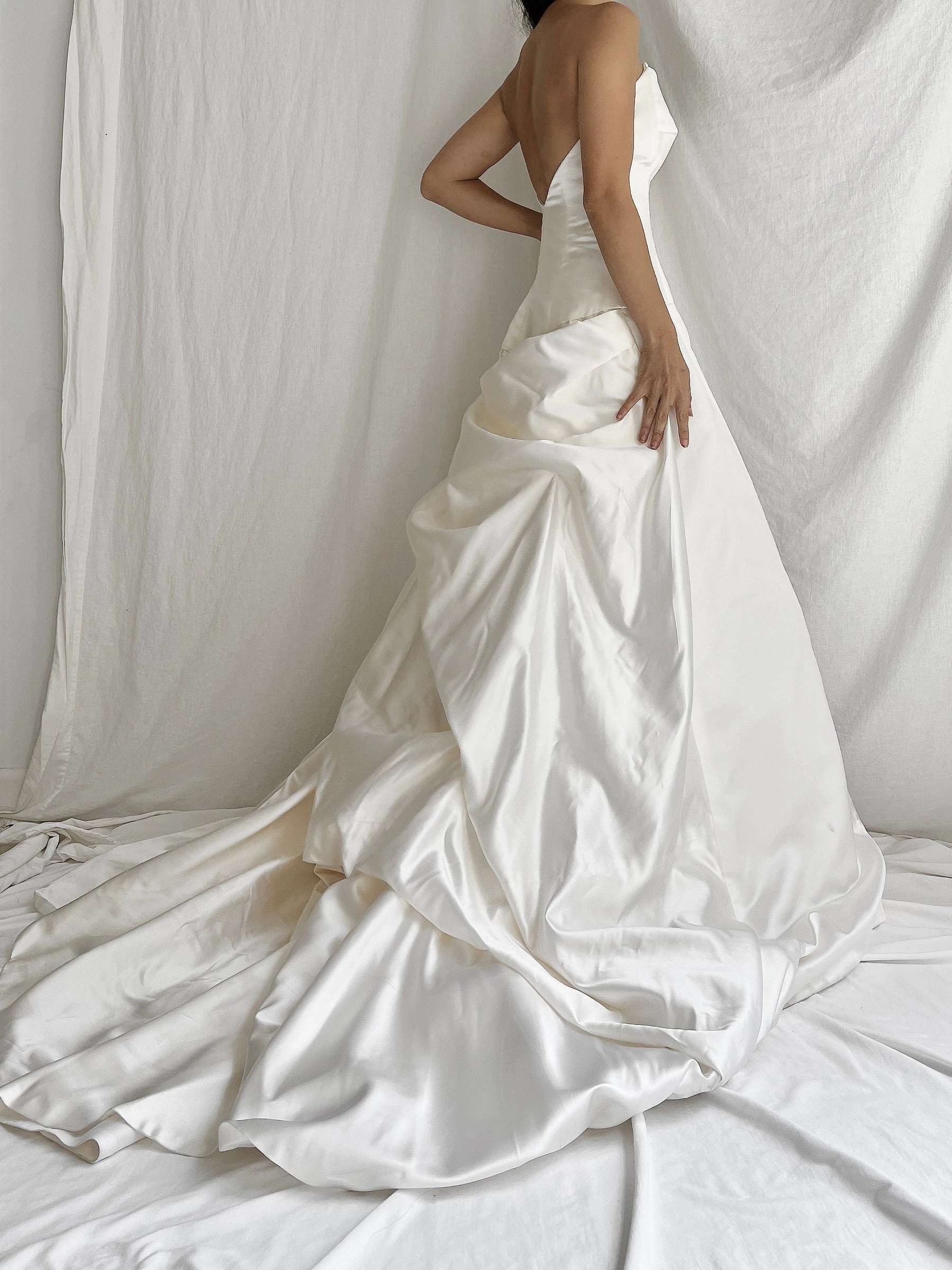 1990s Reem Acra Silk Gown - S/4