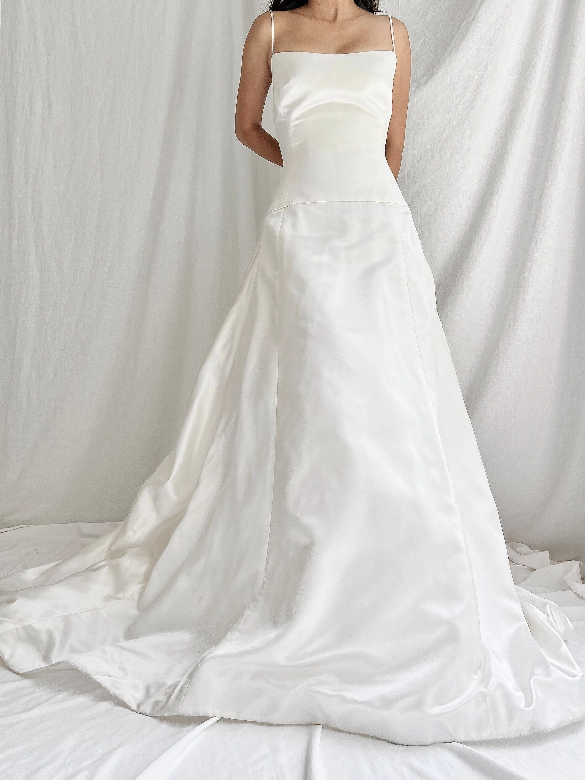 1990s Reem Acra Silk Gown - S/4
