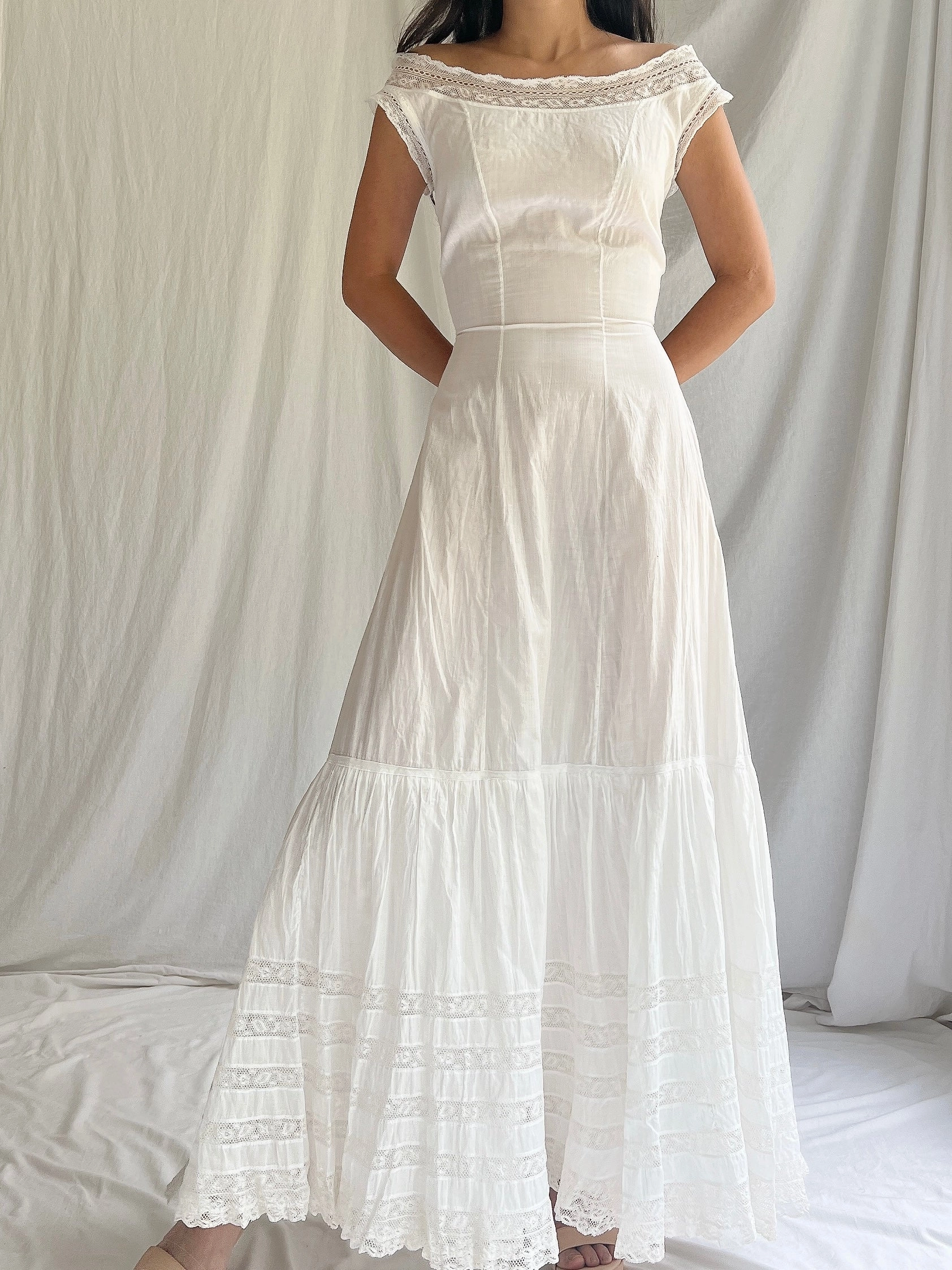 Antique Cotton Chemise - XS