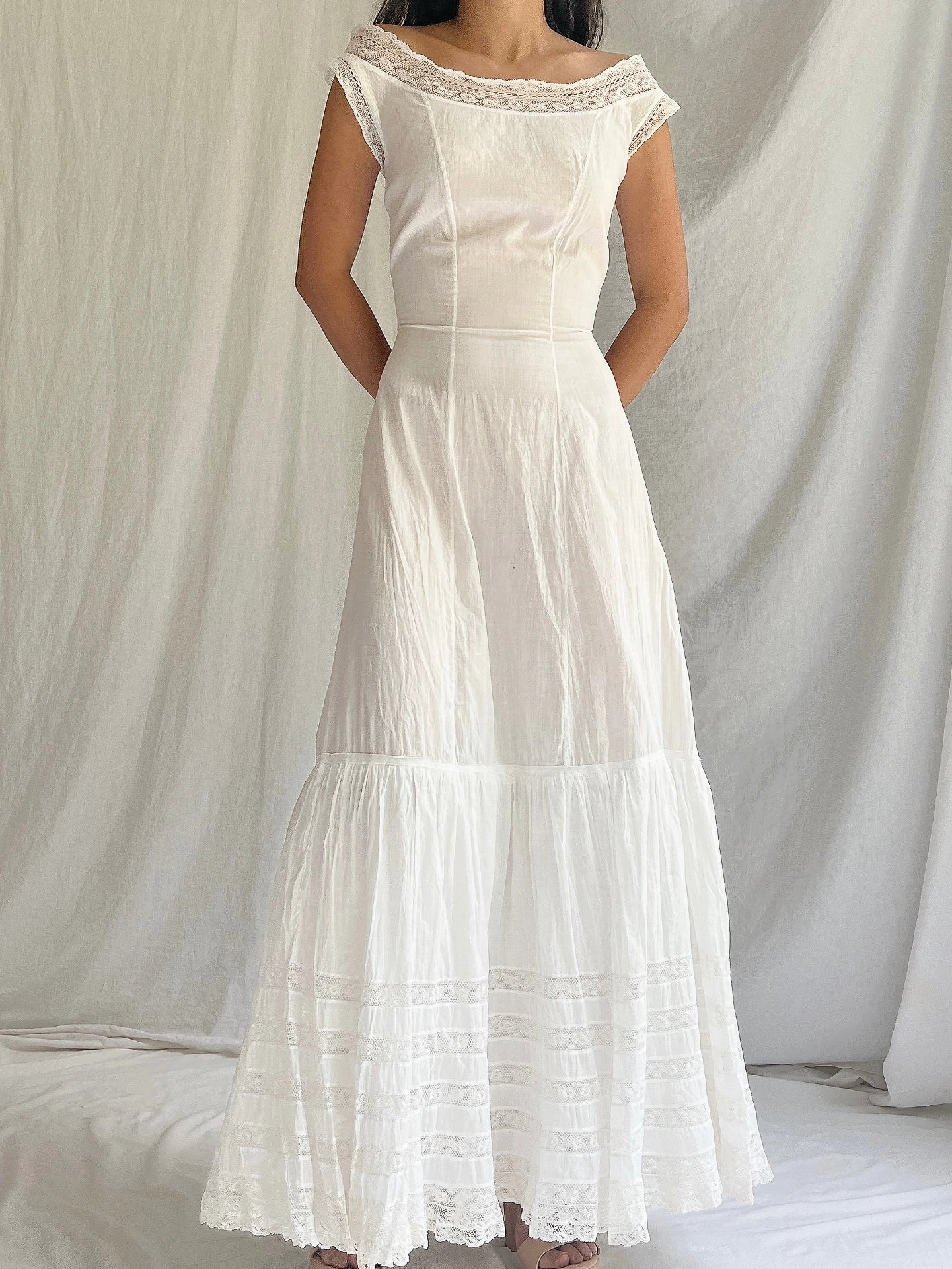 Antique Cotton Chemise - XS