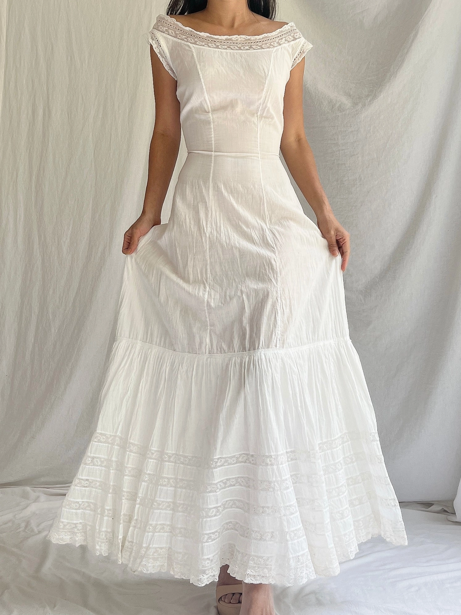 Antique Cotton Chemise - XS