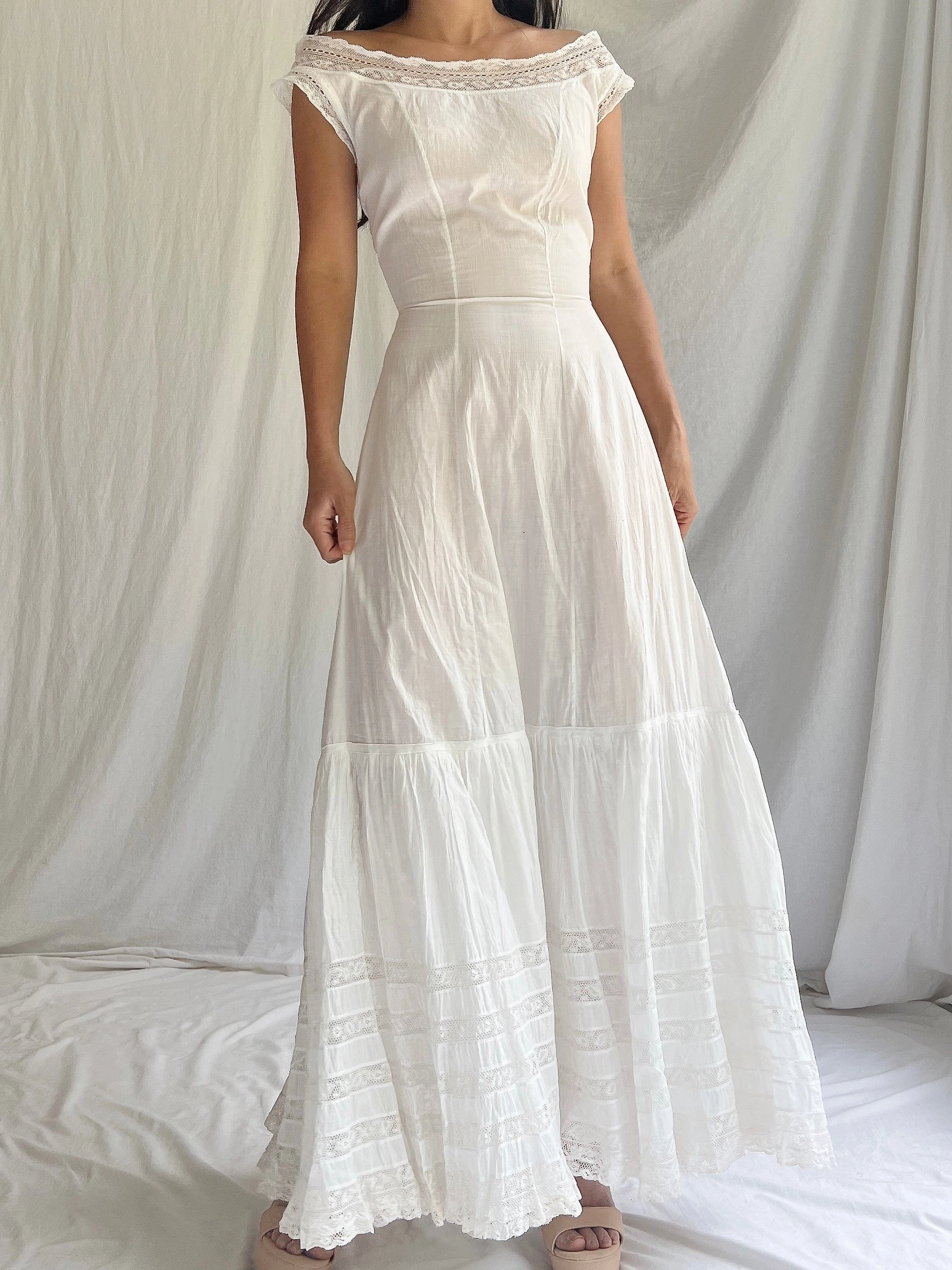Antique Cotton Chemise - XS