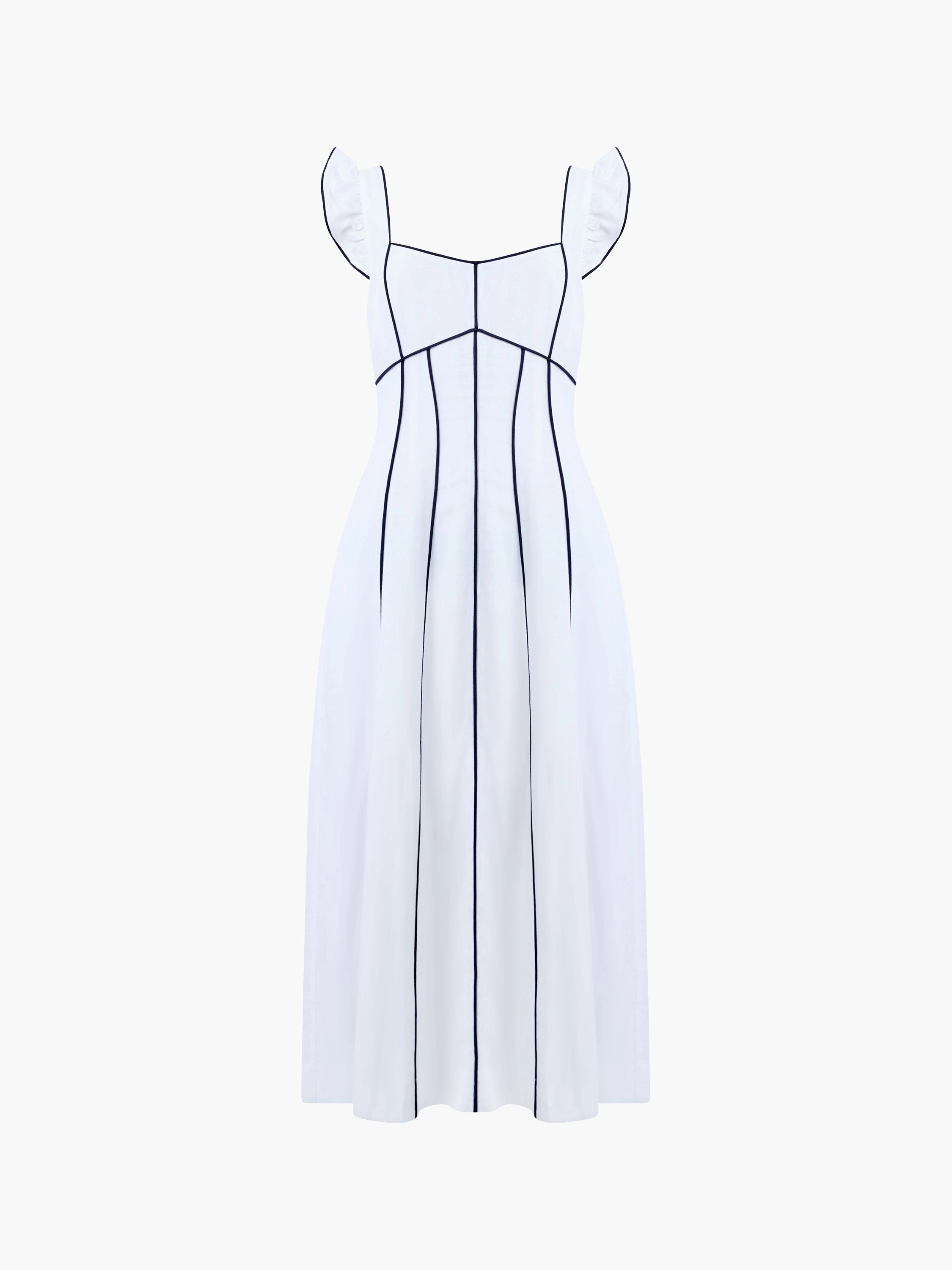 Ariette Linen Flared Dress