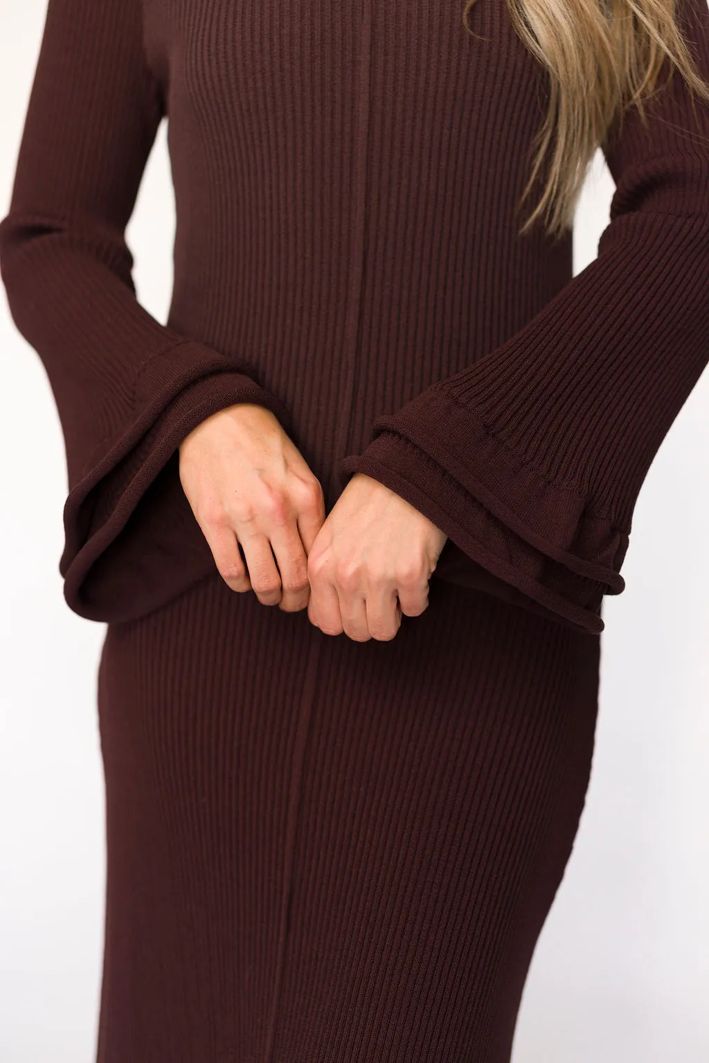 Arlet Dress in Brown - Bump Friendly