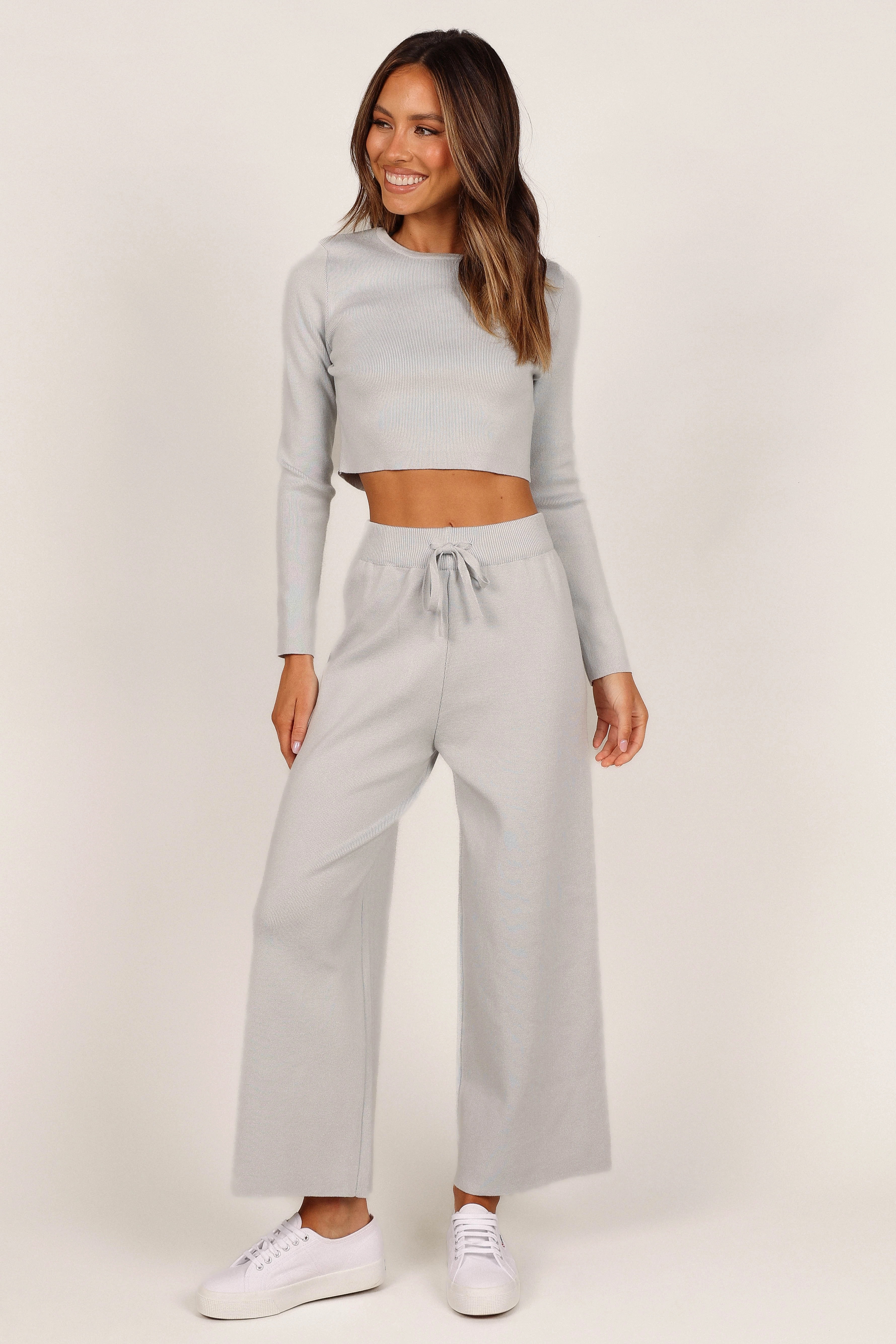 Ayers Long Sleeve Set - Grey