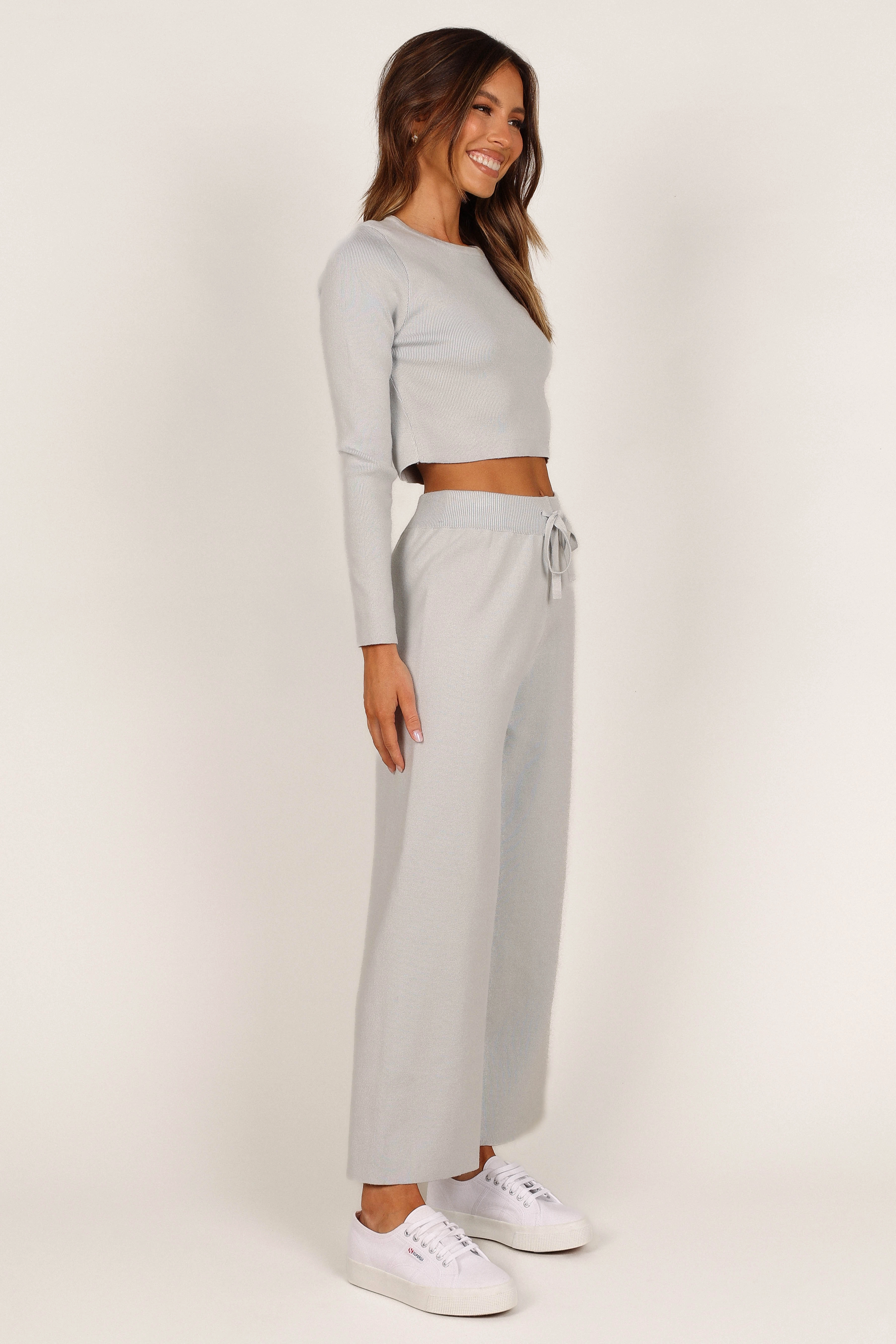 Ayers Long Sleeve Set - Grey