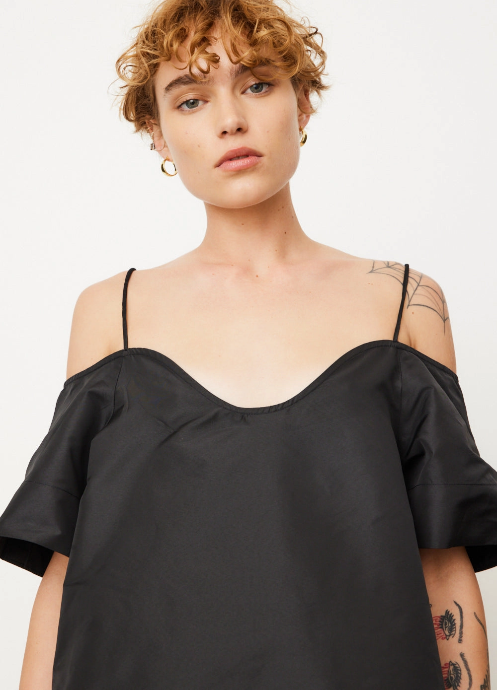 Beaded Taffeta Mini Dress