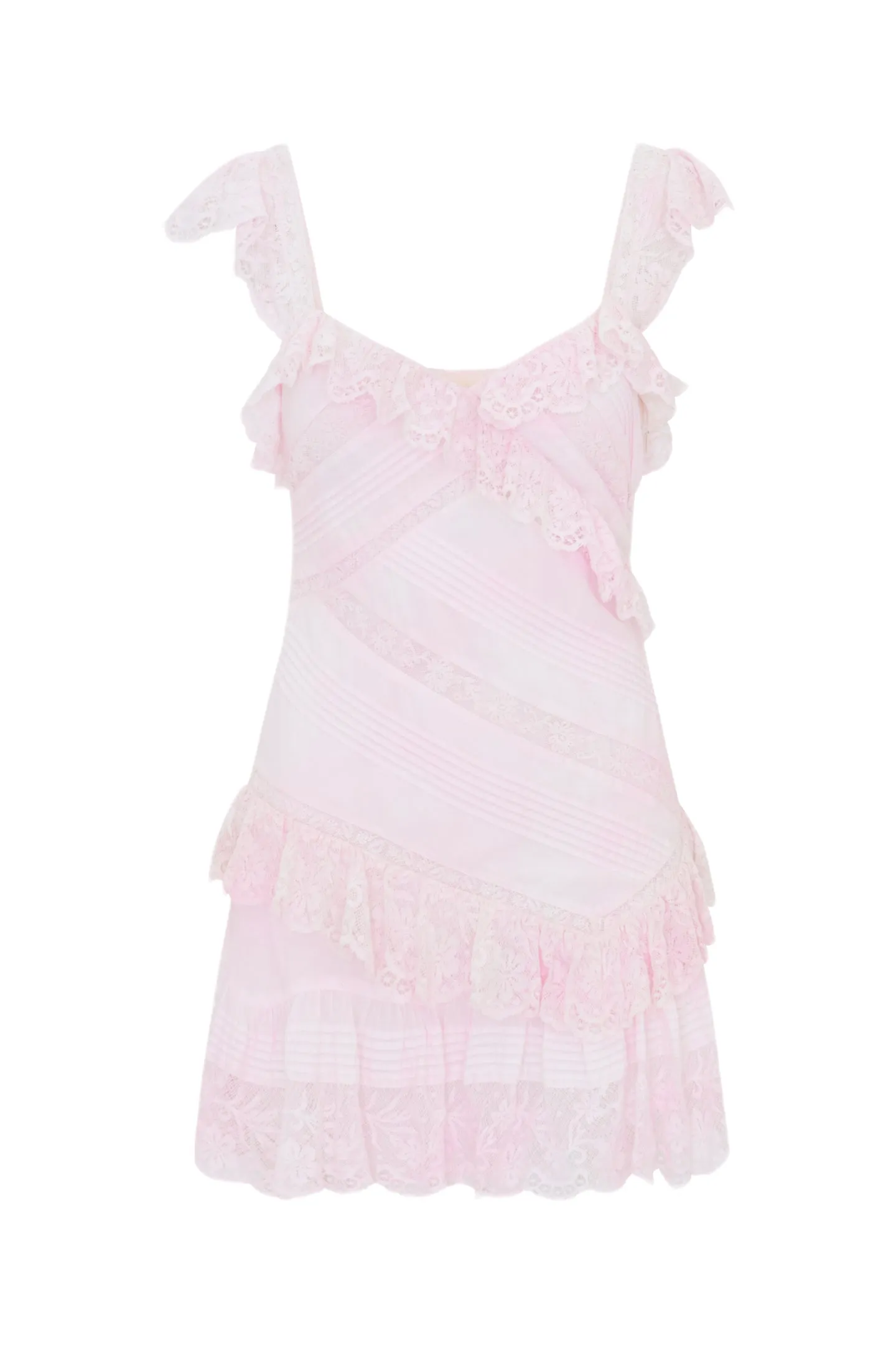Bensley Cotton & Lace Mini Dress