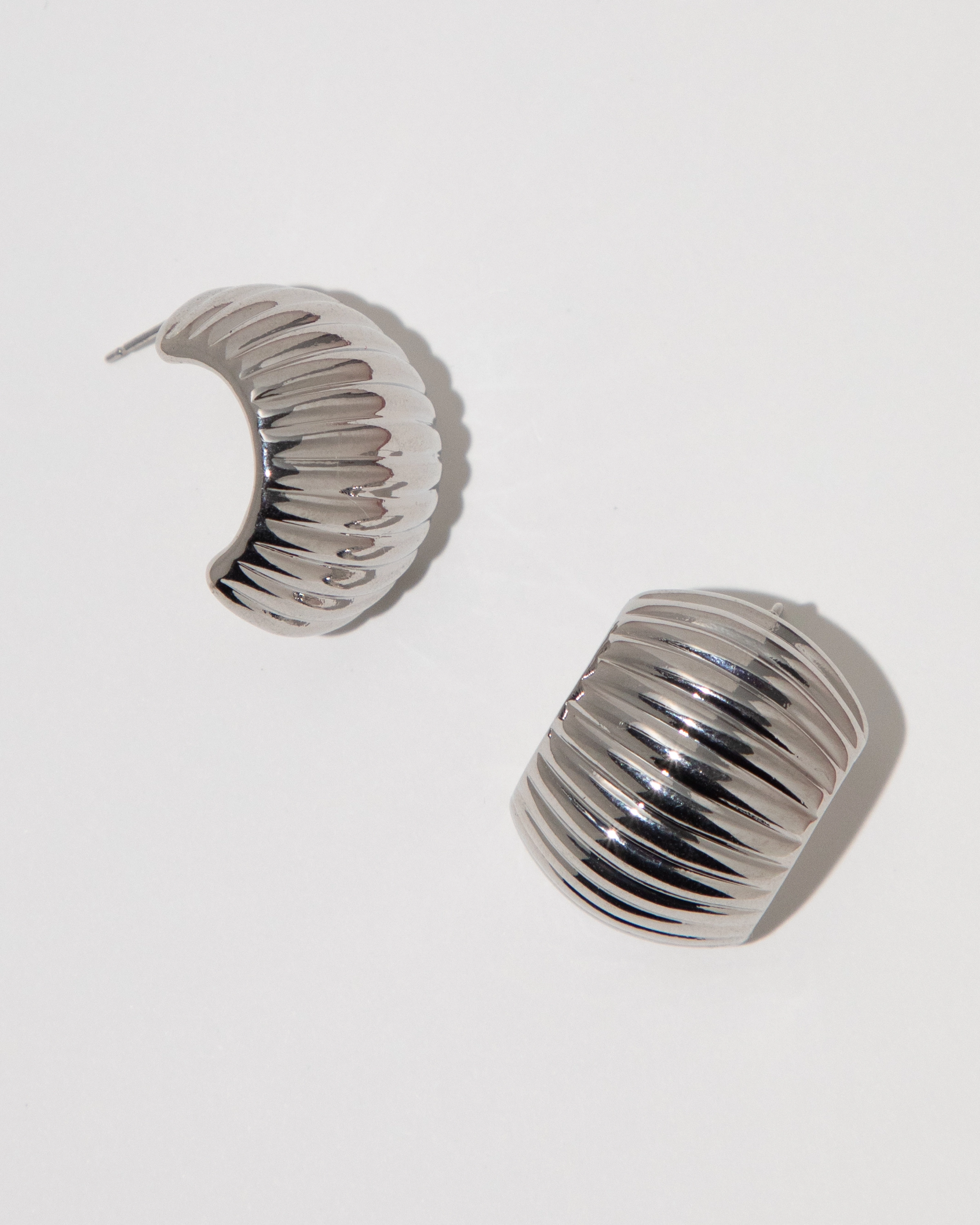 Chunky Ribbed Hoops