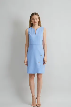 Contour Crepe Button Dress