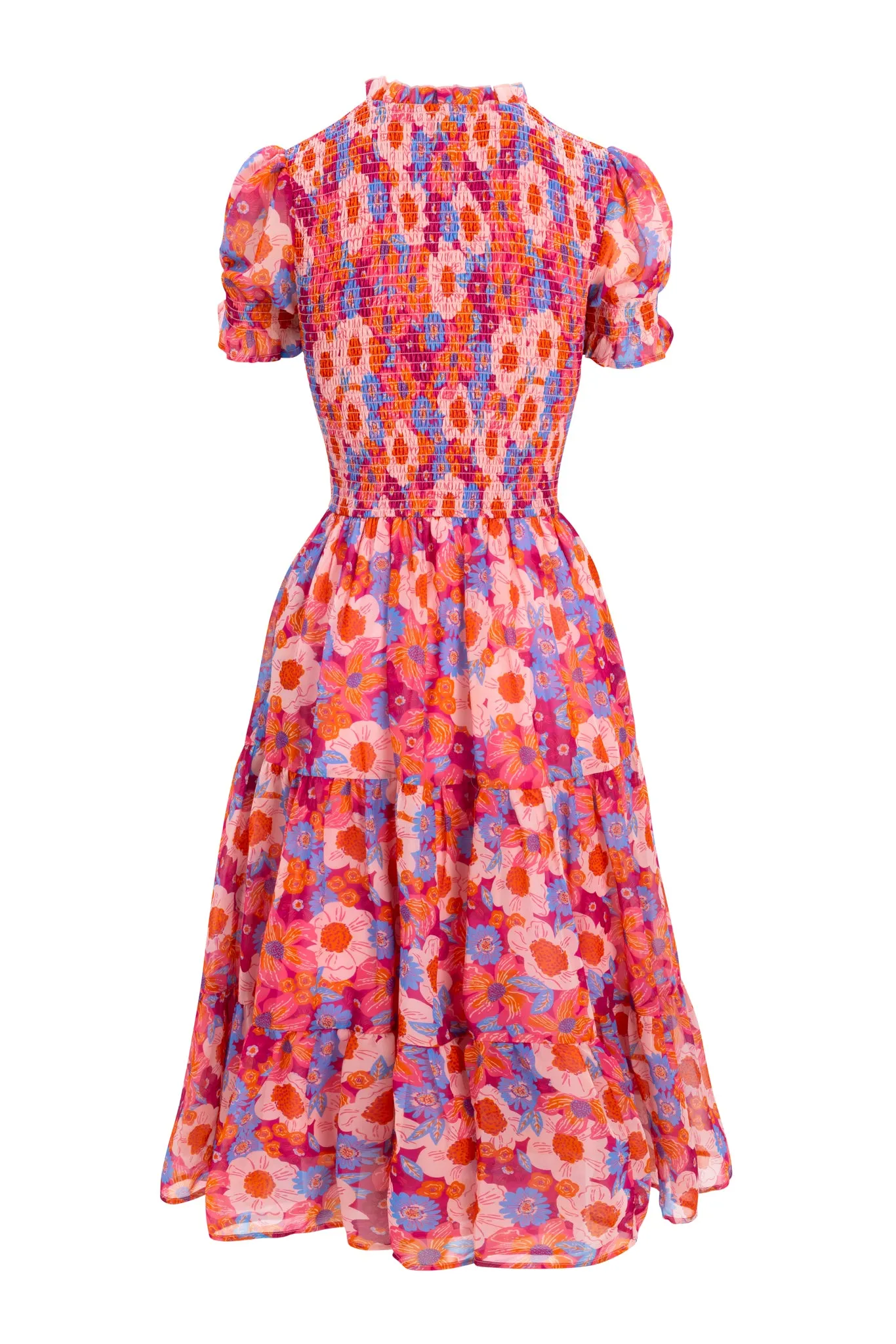Cordelia Dress in Pink Floral