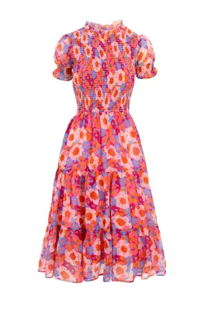 Cordelia Dress in Pink Floral
