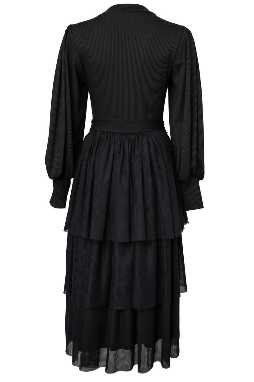 Cosette Midi Dress in Black - FINAL SALE