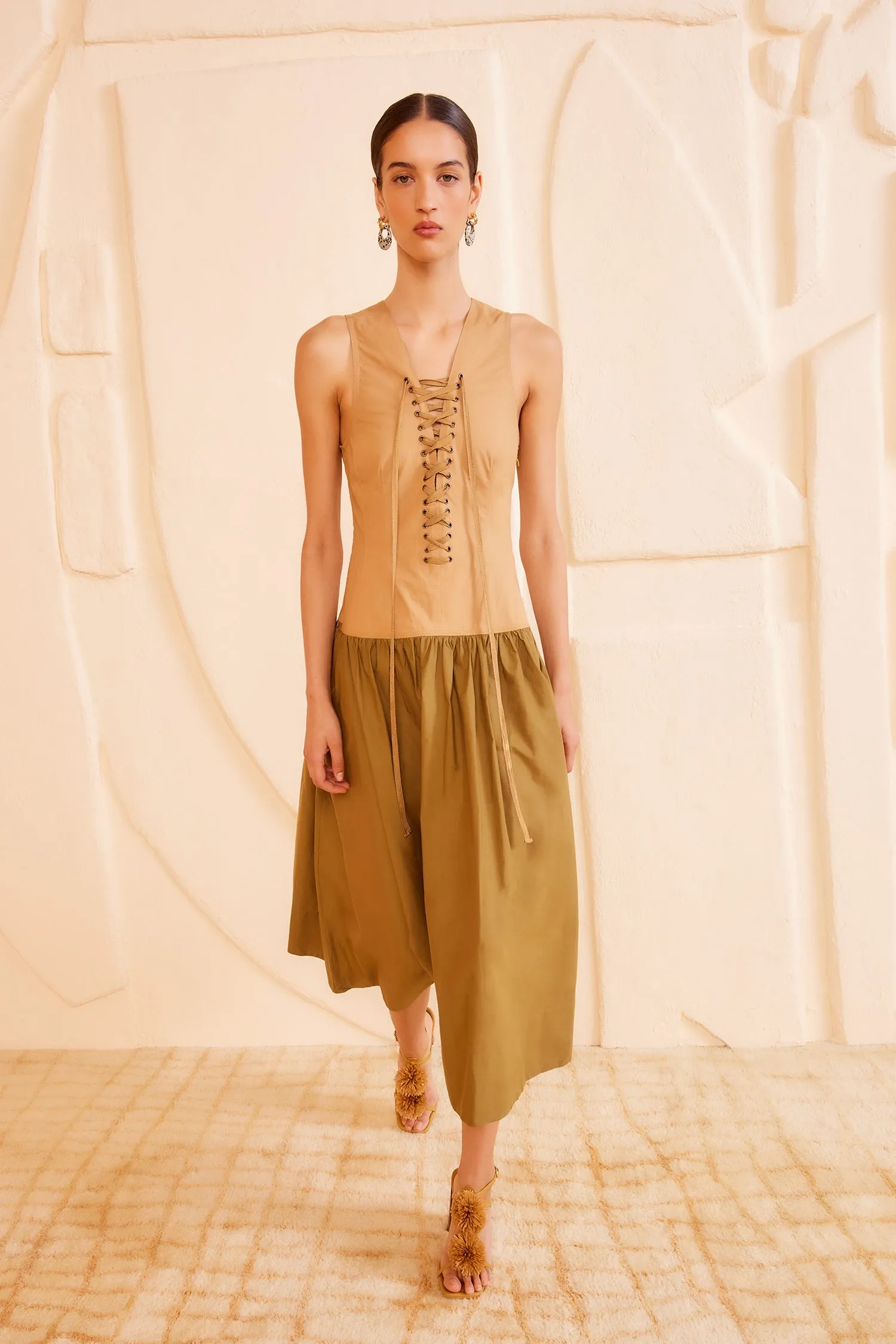 Denia Dress - Sahara Colorblock