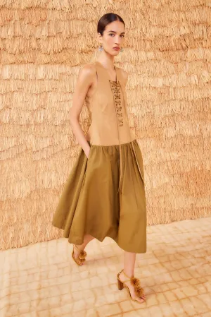 Denia Dress - Sahara Colorblock