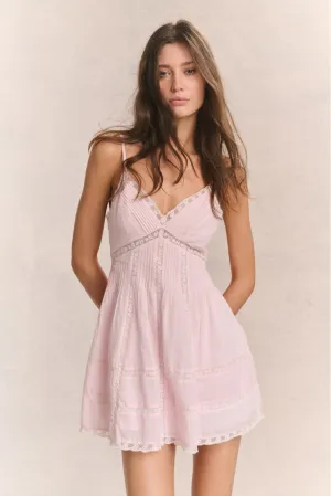 Docila Cotton Mini Dress - PINK