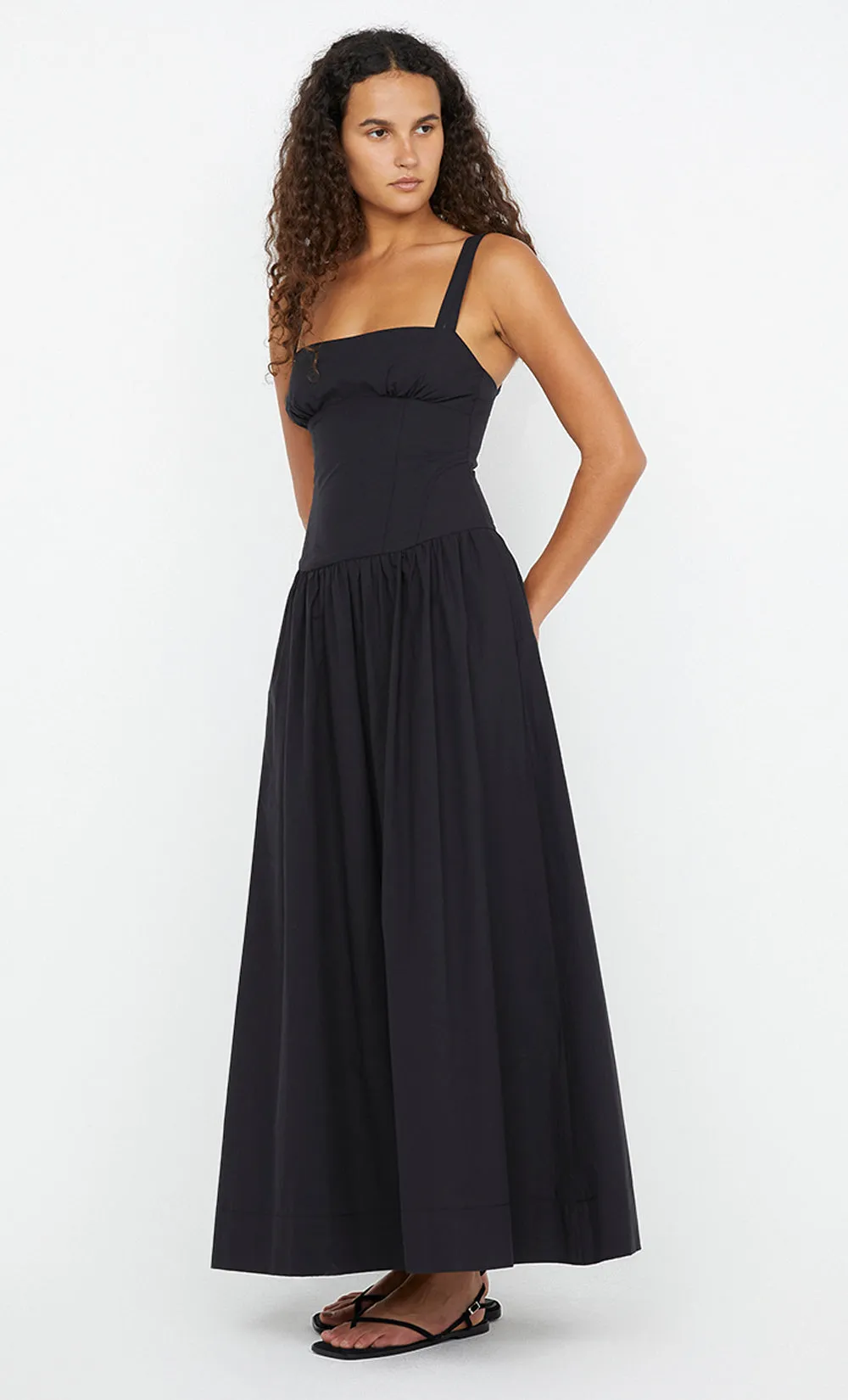 DUNE MAXI DRESS - BLACK