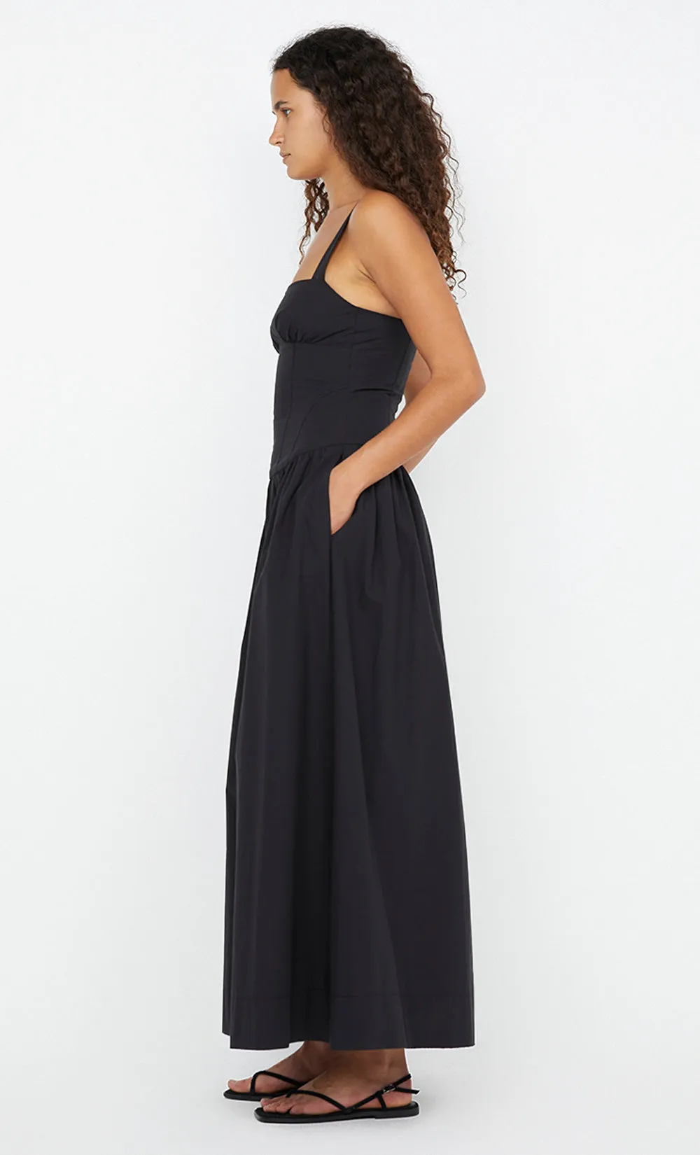 DUNE MAXI DRESS - BLACK