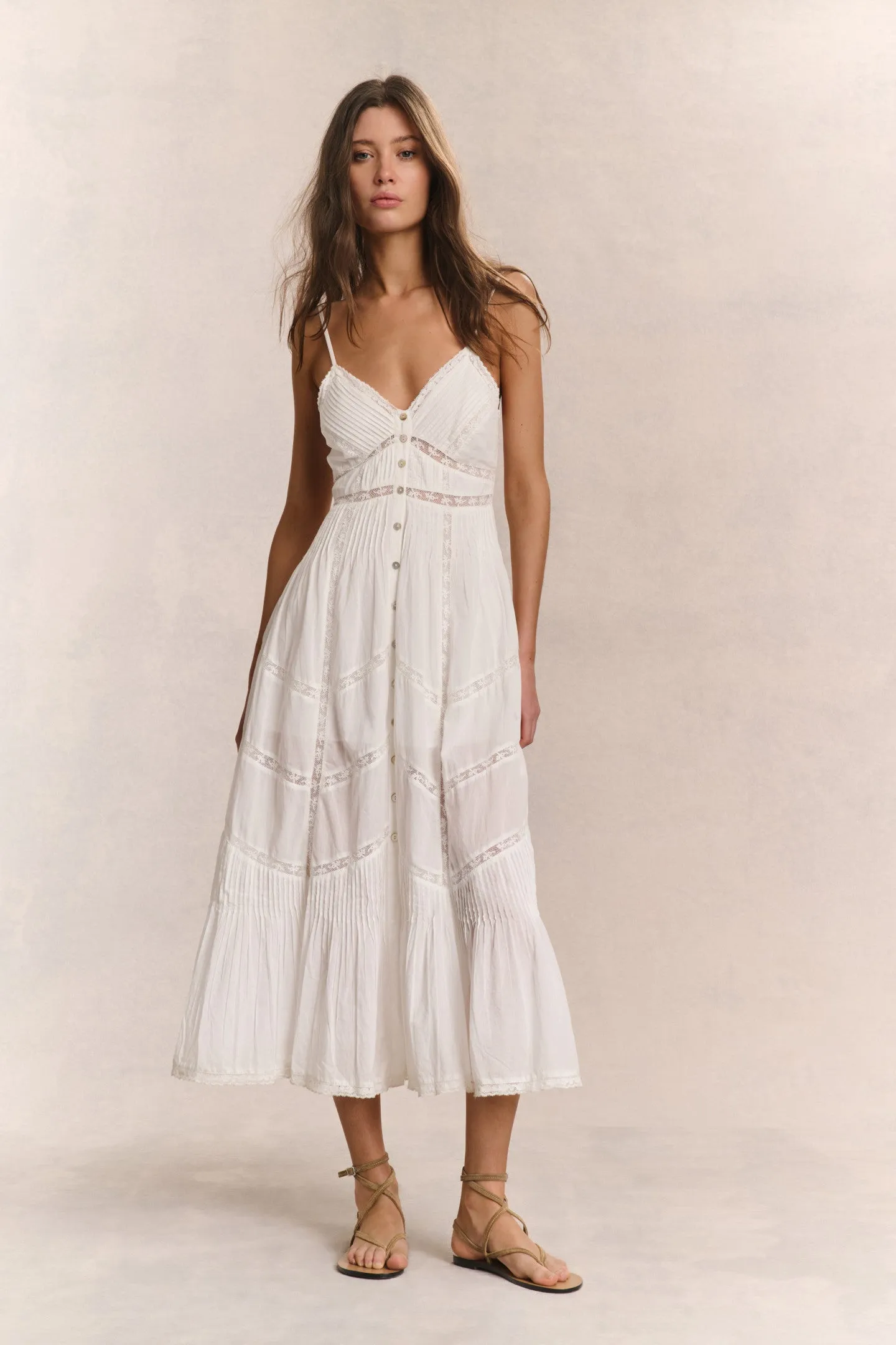 Esilda Heritage Cotton Midi Dress