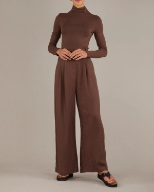 Everleigh Knit Top - Truffle