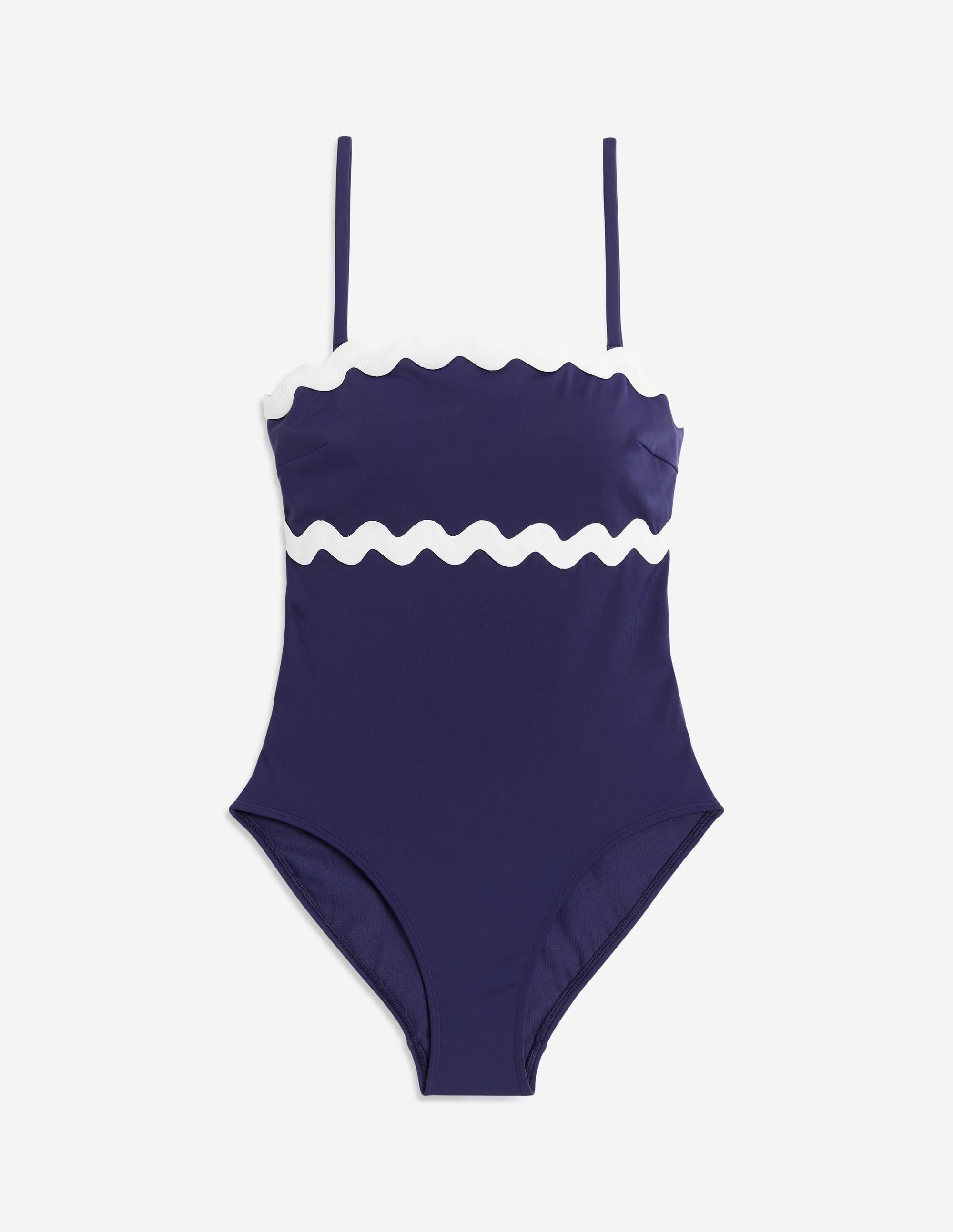 Giant Rik Rak Swimsuit-Navy/Ivory