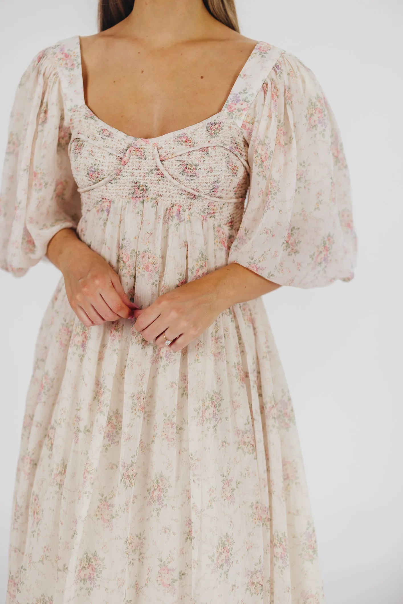 Harlow Maxi Dress in Petal Pink - Bump Friendly & Inclusive Sizing (S-3XL)