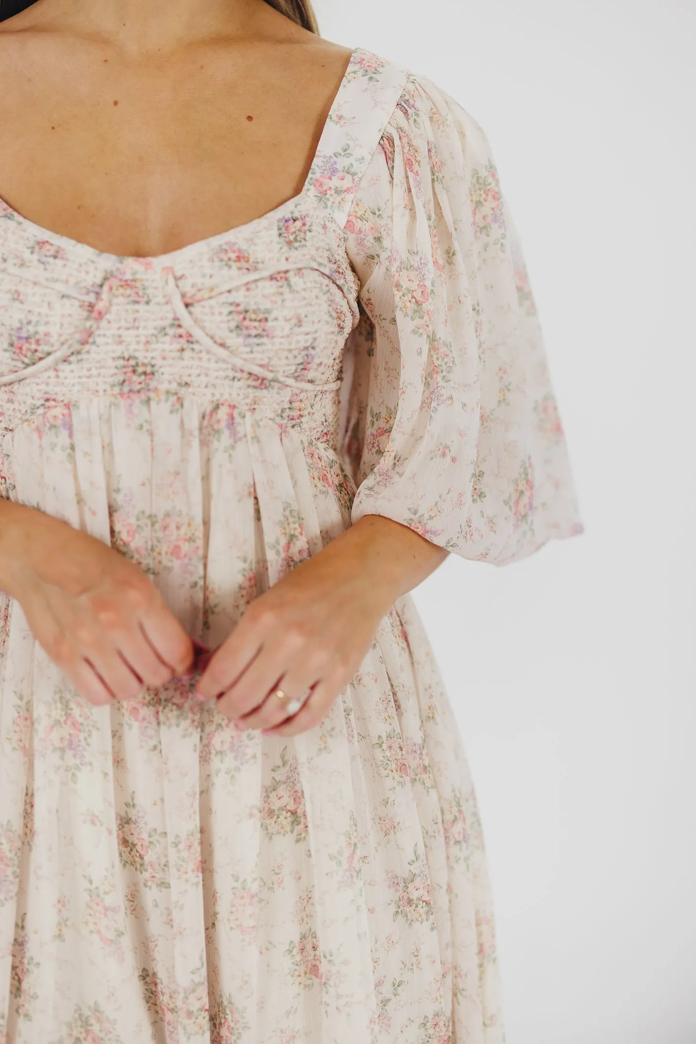 Harlow Maxi Dress in Petal Pink - Bump Friendly & Inclusive Sizing (S-3XL)