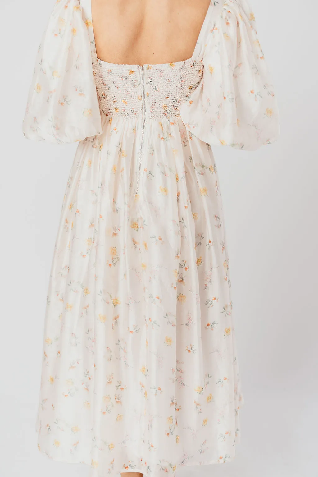 Harlow Maxi Dress in Tiny Yellow Floral - Bump Friendly & Inclusive Sizing (S-3XL)