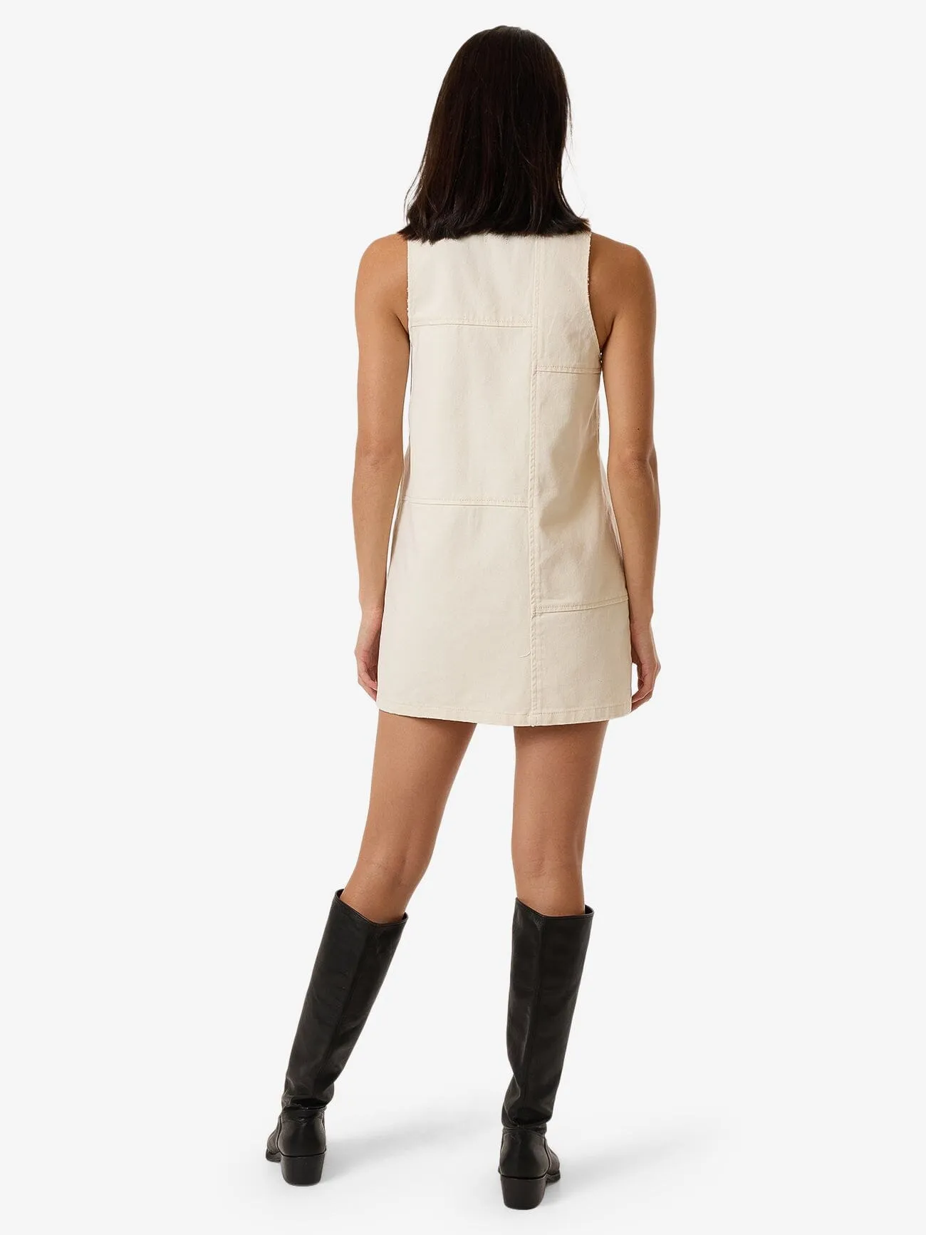 Kai Panelled Dress - Heritage White