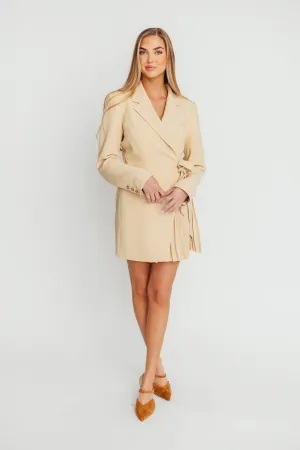 Kesari Blazer Mini Dress in Butter