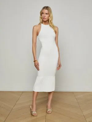 Kimi Pleat Hem Midi Dress