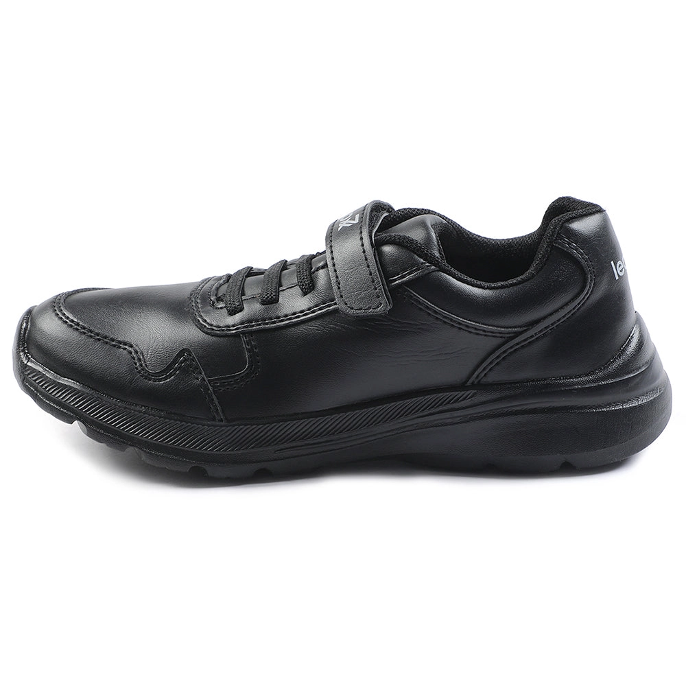 Leap7x Black Velcro Uniform School Shoes For Kids SCHLPRO-3 By Liberty