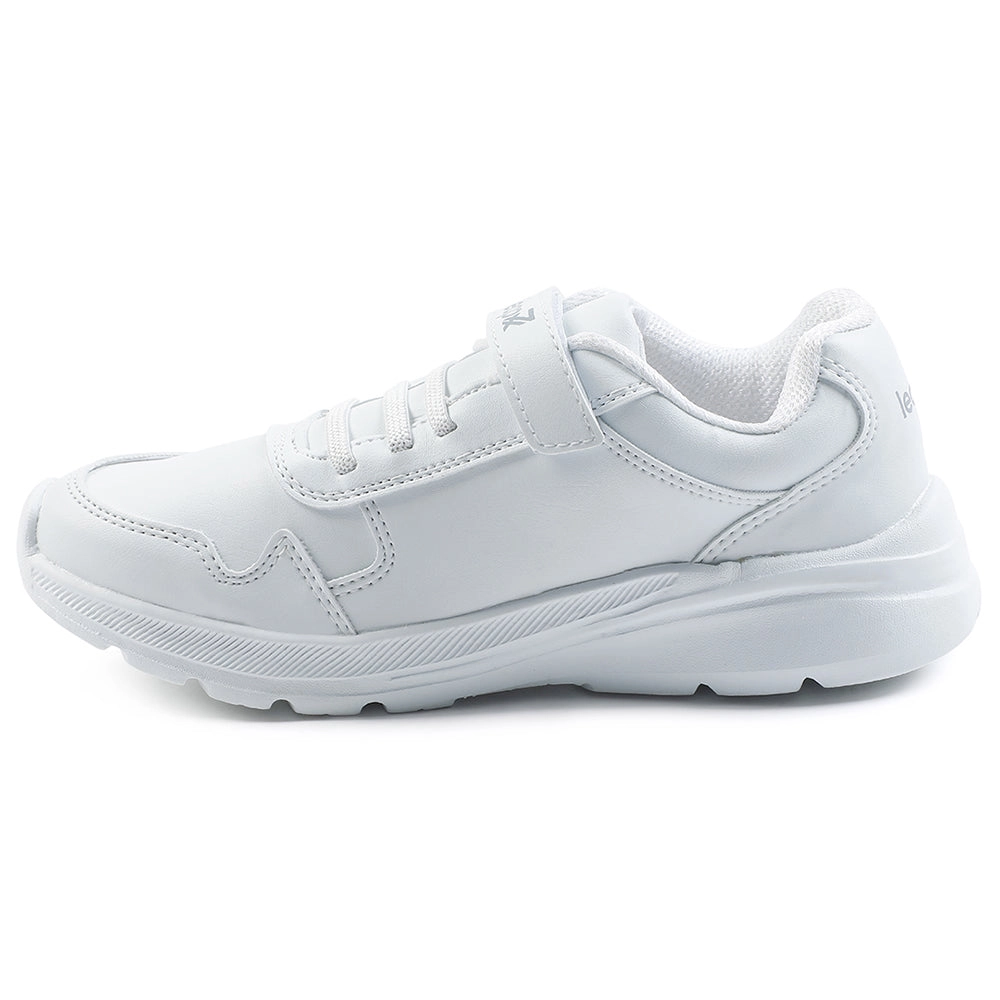 Leap7x White Velcro Uniform School Shoes For Kids SCHLPRO-3 By Liberty