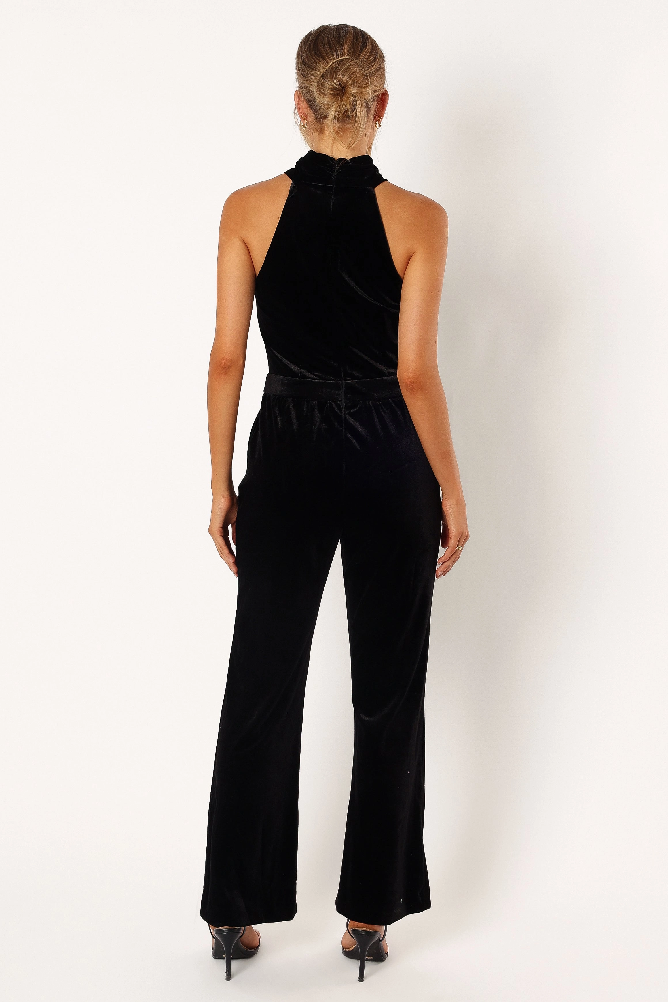 Liberty Velvet Jumpsuit - Black