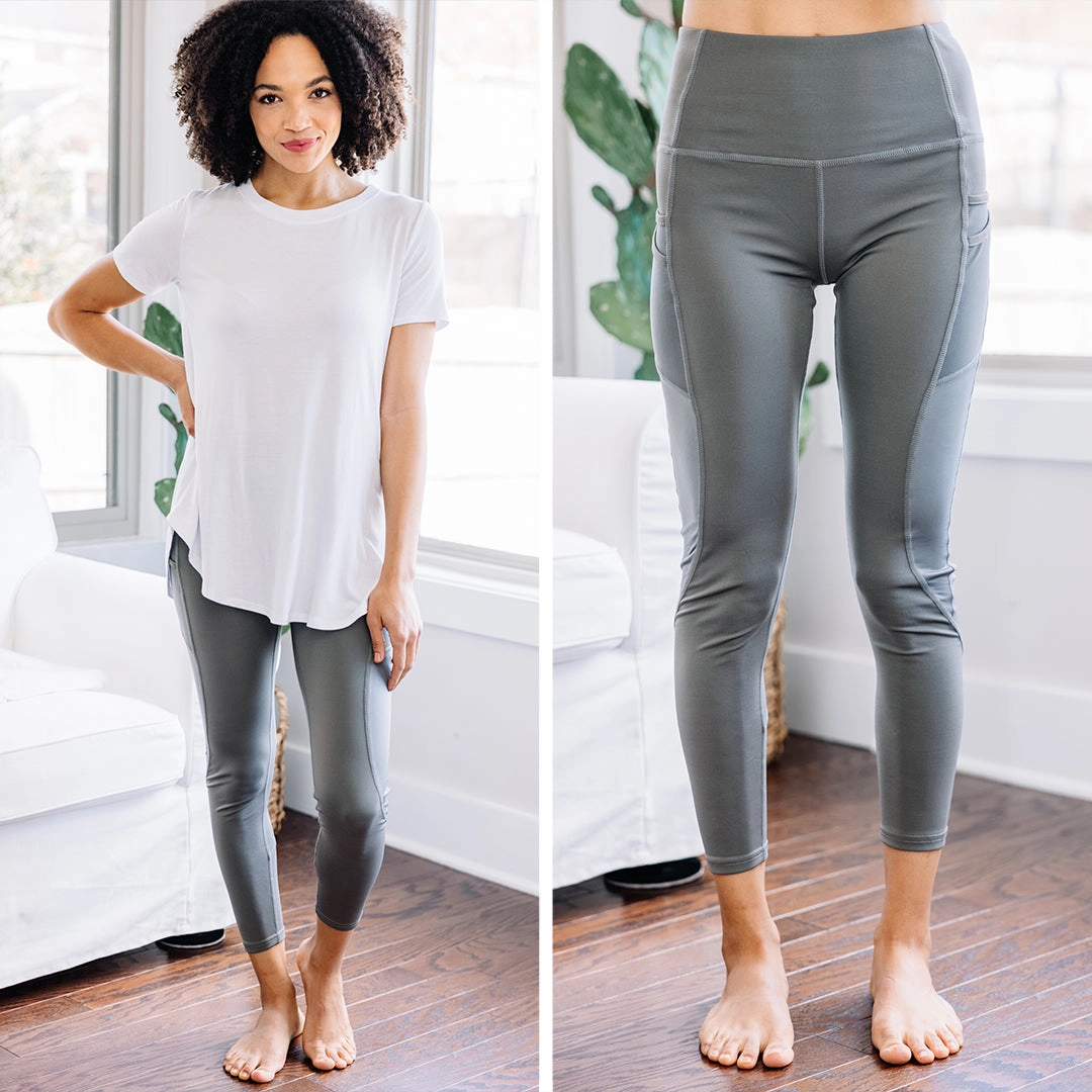 Live For Fun Charcoal Gray Leggings