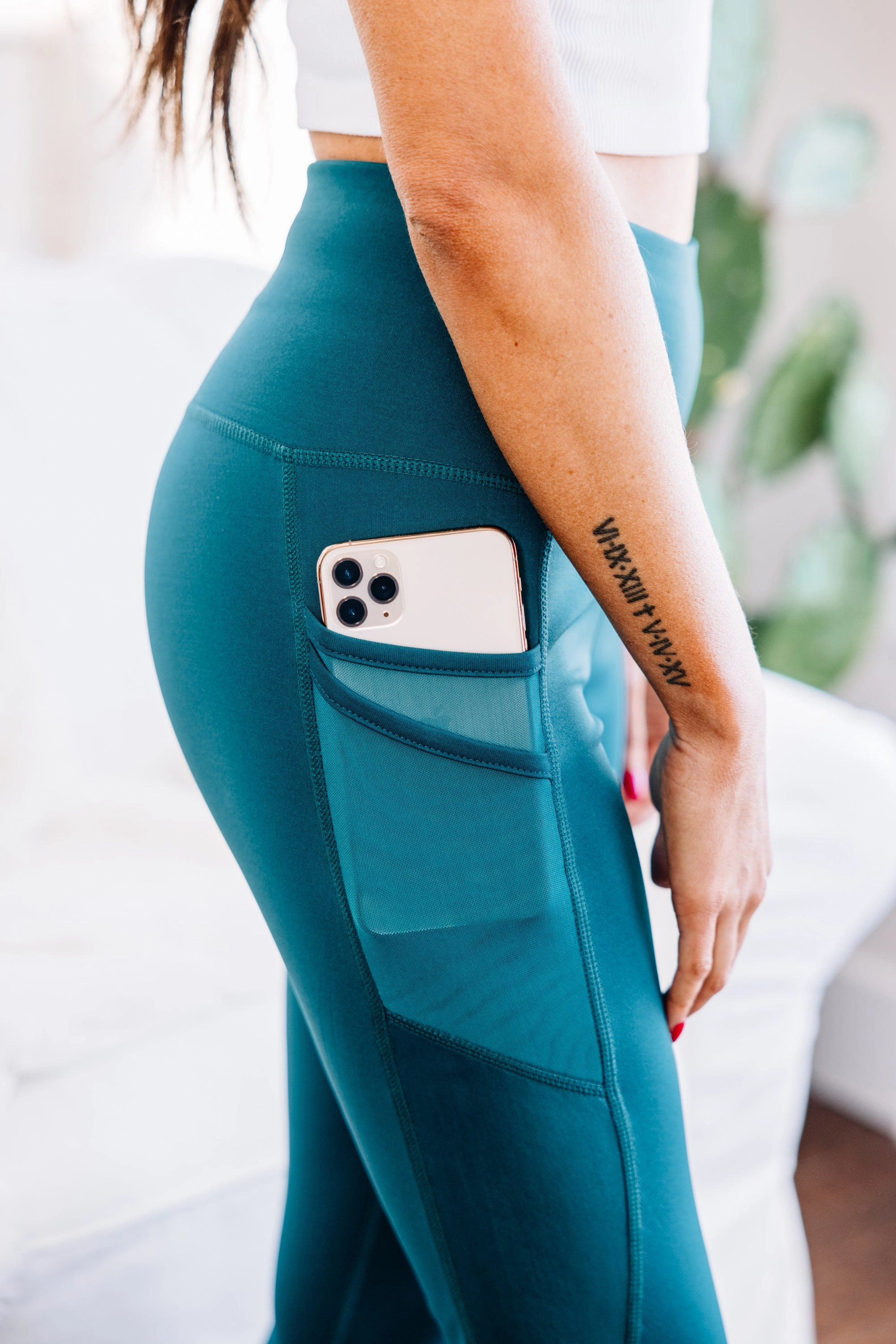 Live For Fun Teal Blue Leggings