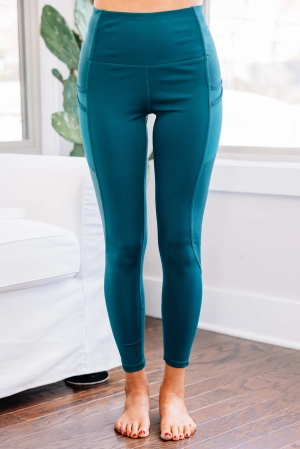 Live For Fun Teal Blue Leggings