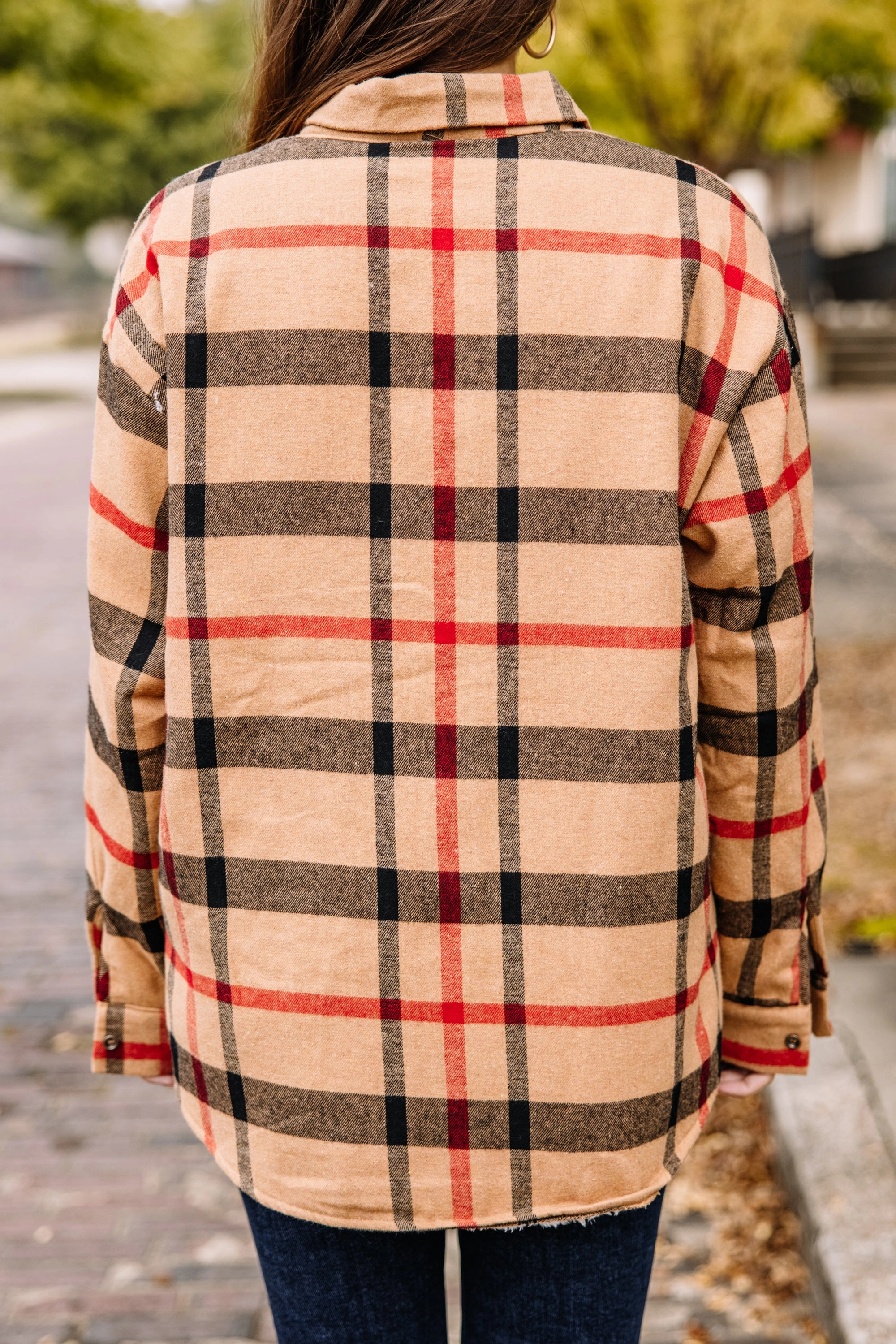 Living The Dream Black Plaid Shacket