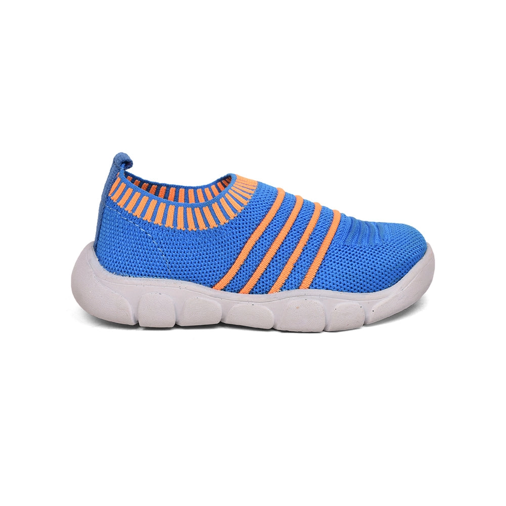 Lucy & Luke (Blue) Casual Non Lacing Shoes For Kids FLYNN-37 By Liberty