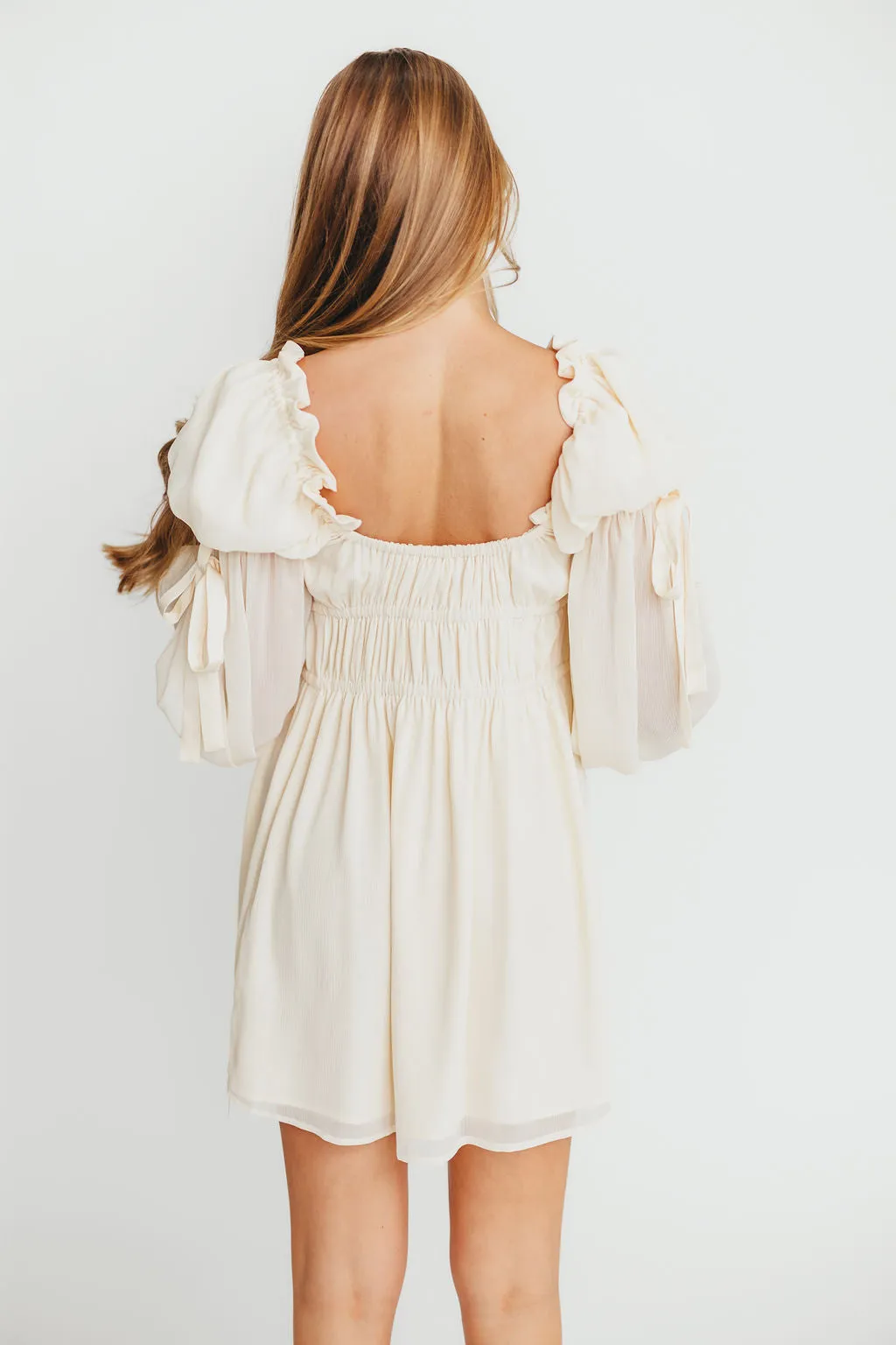 Macbeth Mini Dress in Cream
