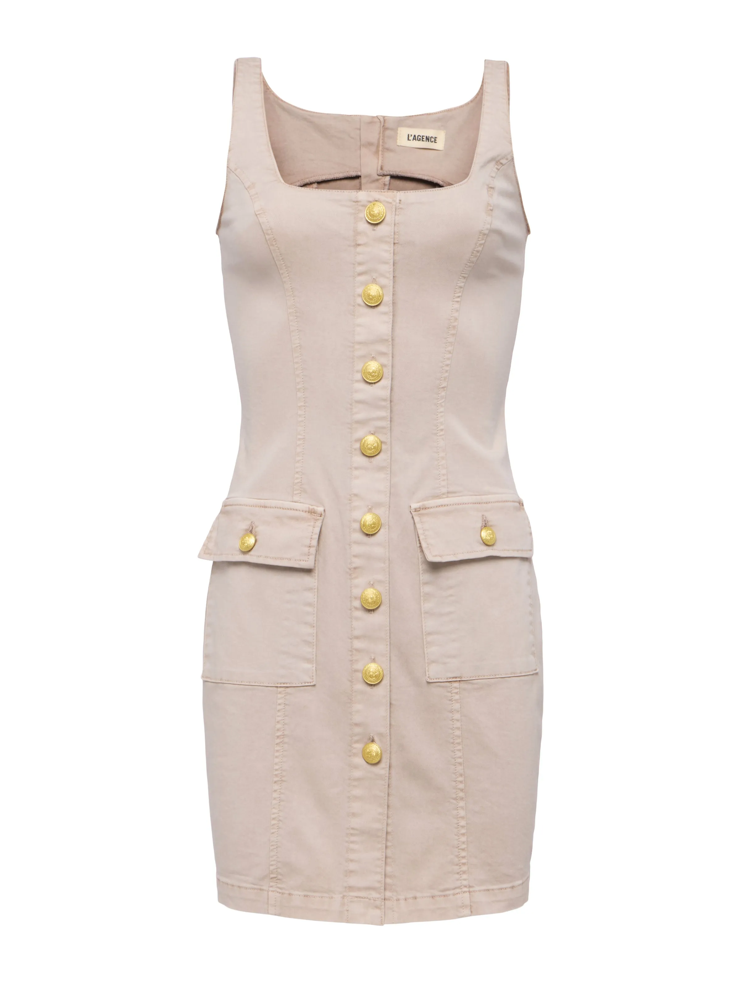Midy Button-Front Dress