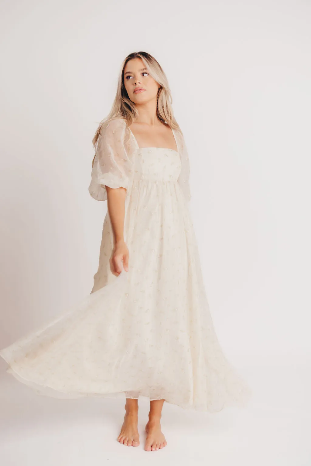 Mona Maxi Dress with Smocking in Butter Floral - Bump Friendly & Inclusive Sizing (S-3XL)