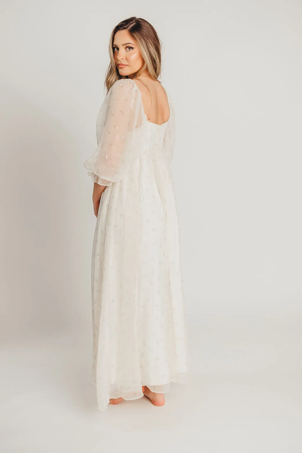 Mona Maxi Dress with Smocking in Butter Floral - Bump Friendly & Inclusive Sizing (S-3XL)