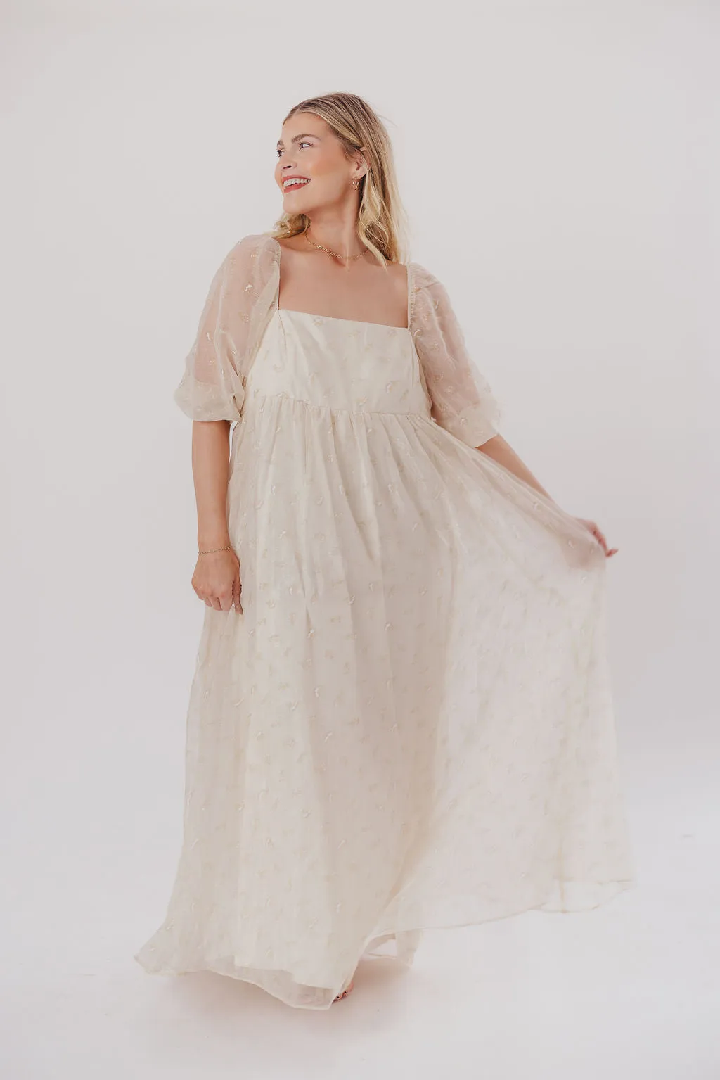 Mona Maxi Dress with Smocking in Butter Floral - Bump Friendly & Inclusive Sizing (S-3XL)